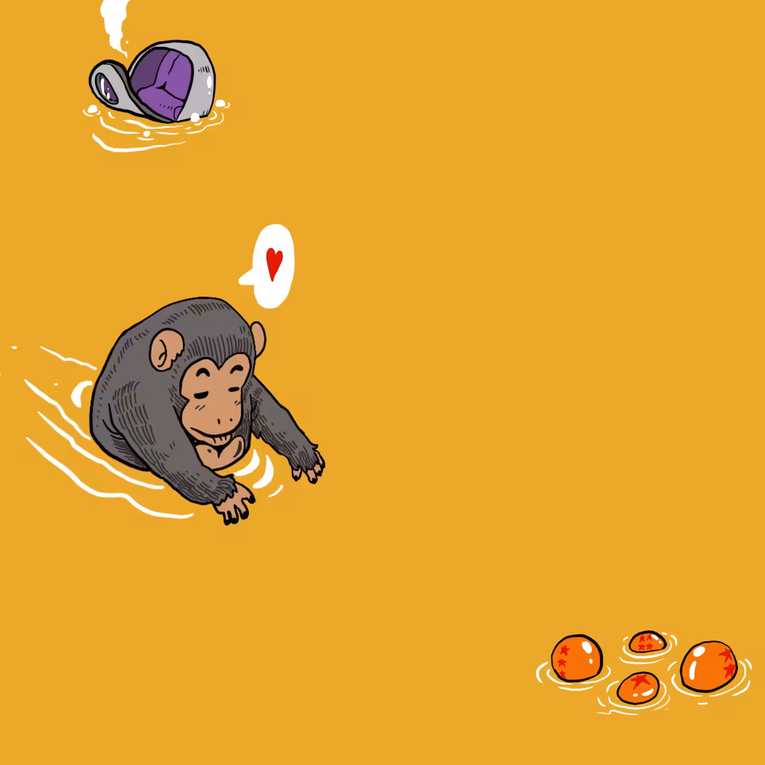 saiya monkey love swim