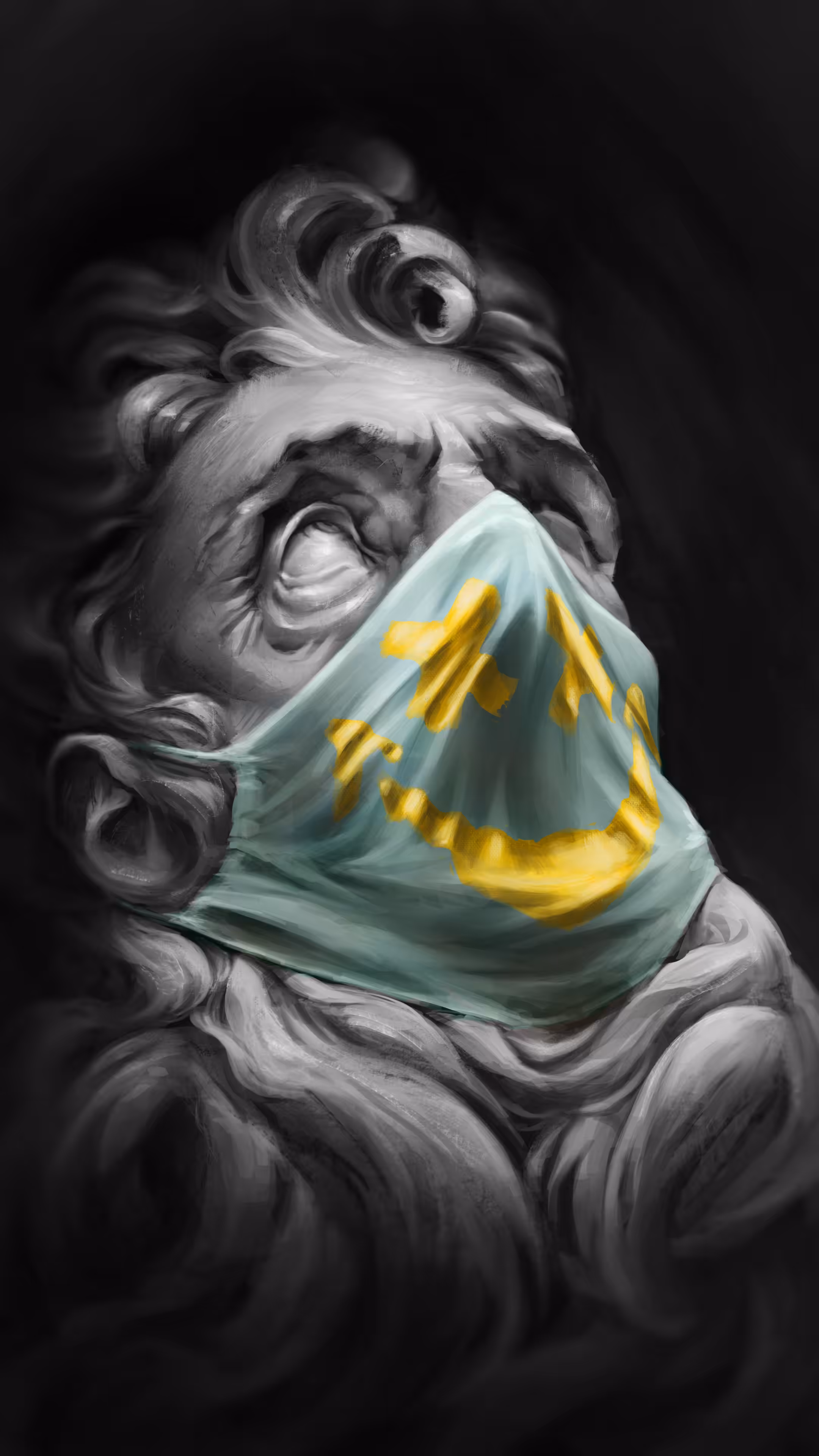 ill on mask