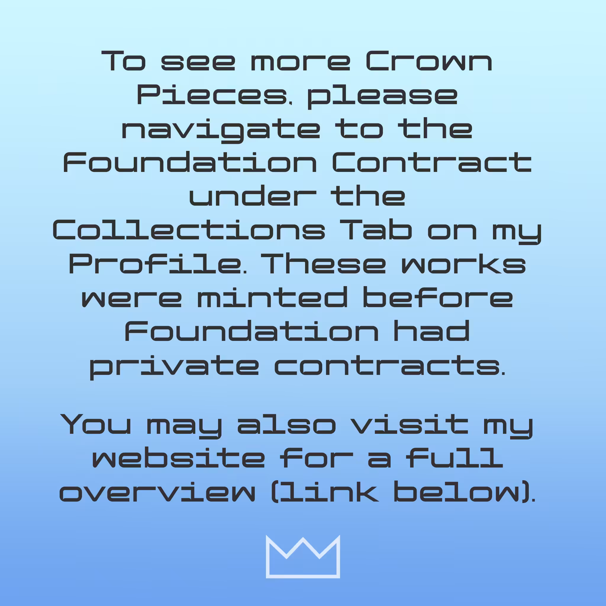 Crown Series -- Note