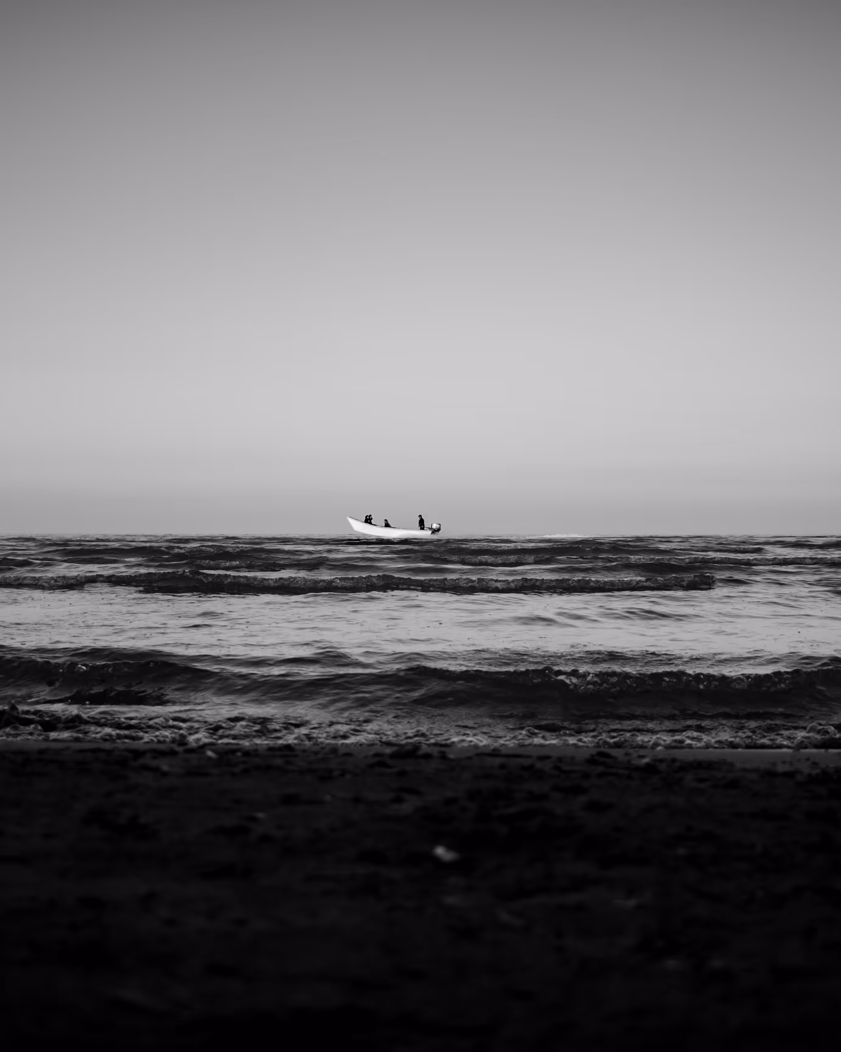 "Alone in the sea"