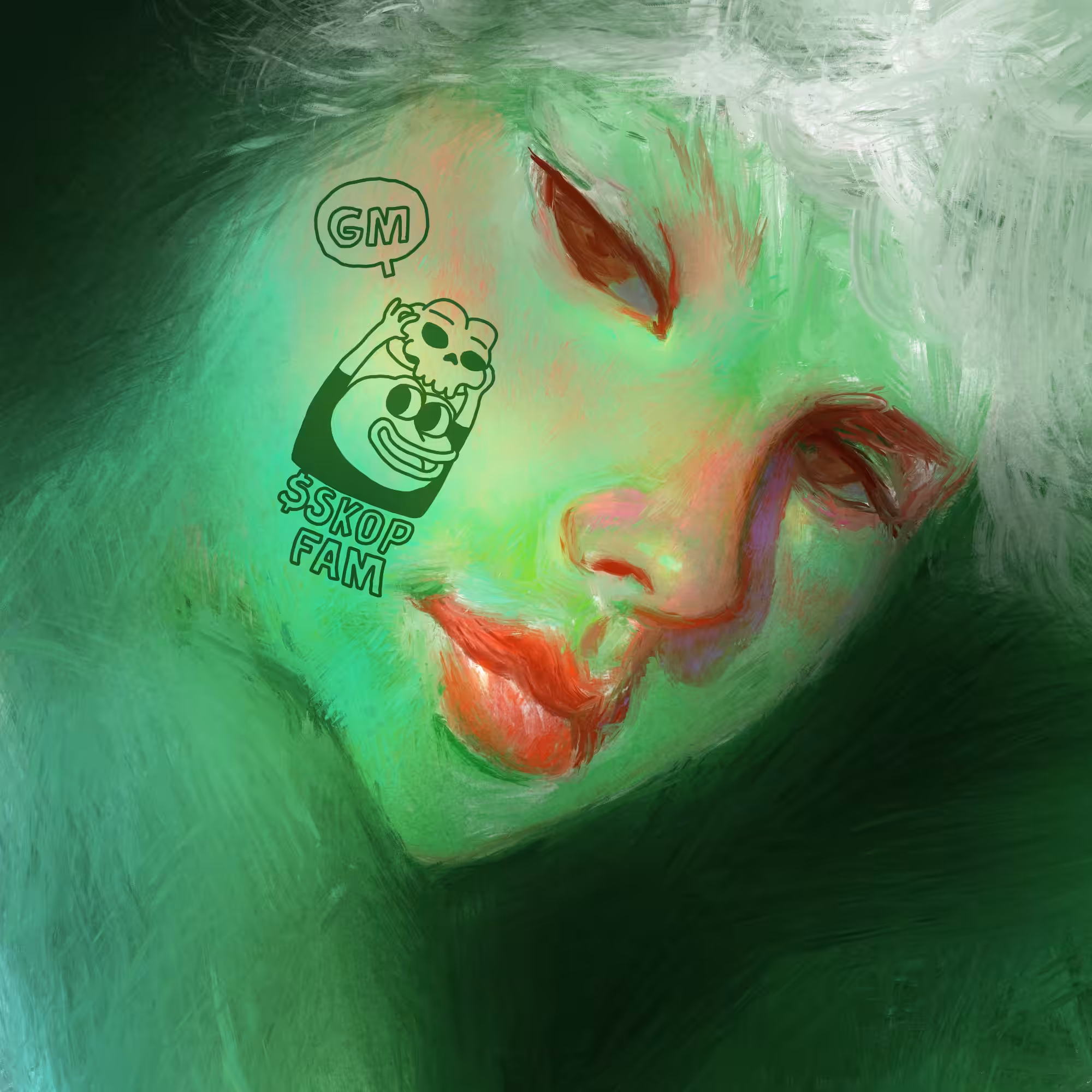 green woman
