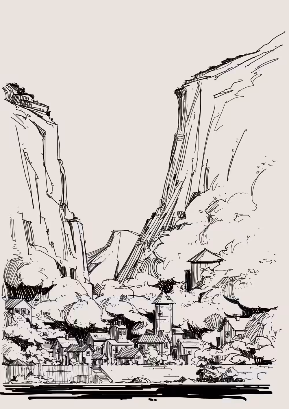 By the mountains #1