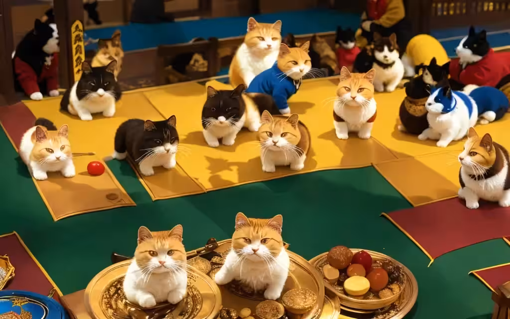 hungry kitties