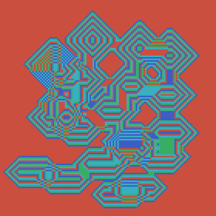 Superimposed Octagonal Pyramids #97