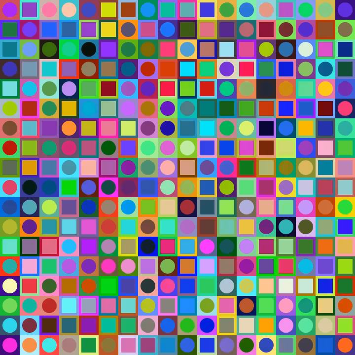 Square Dot Composition #126