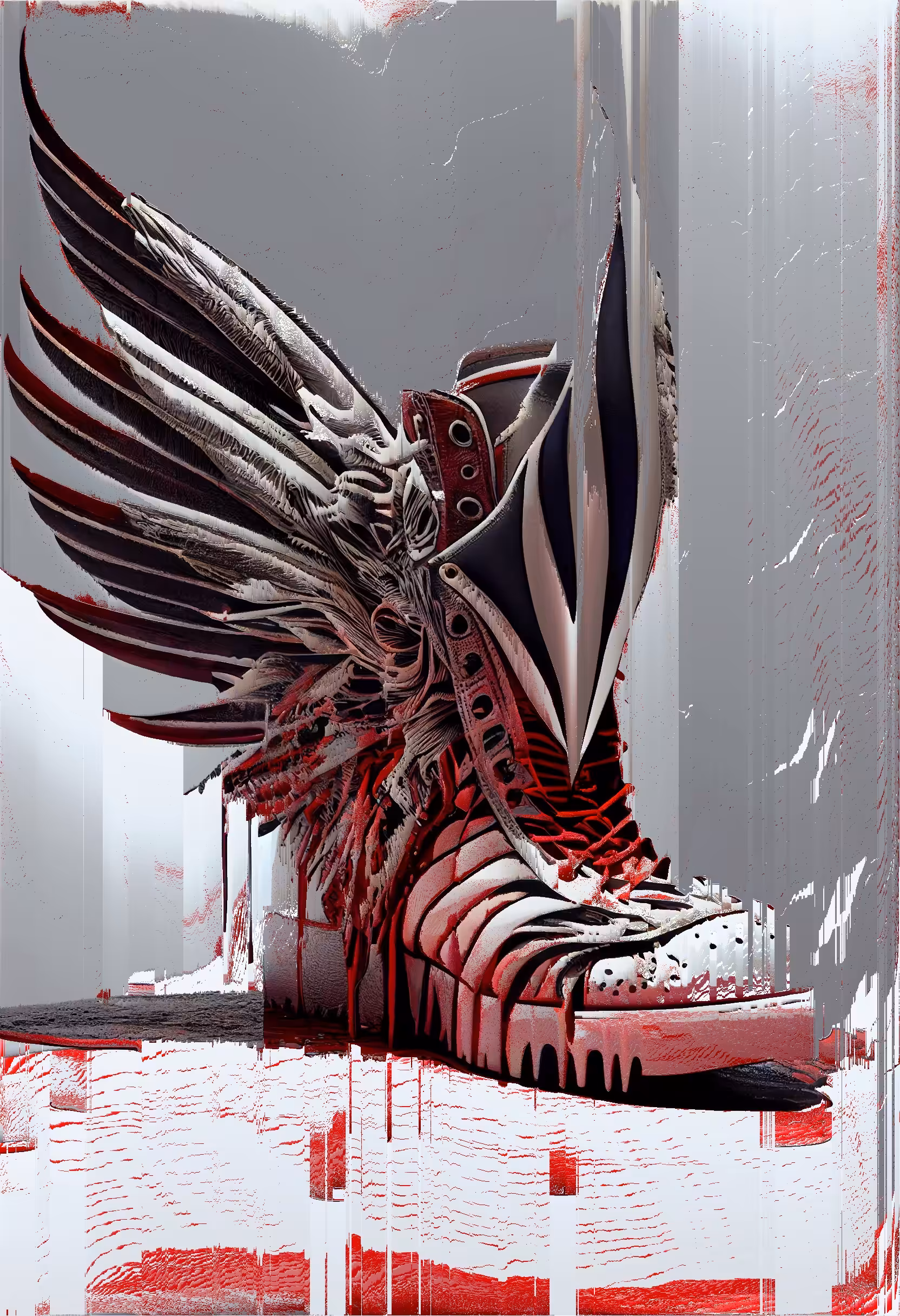 Striped Falcon Boot