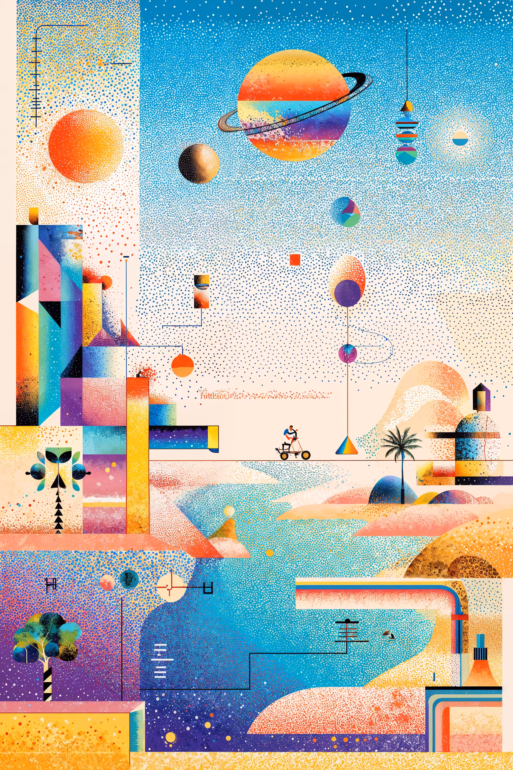 the sky and the land