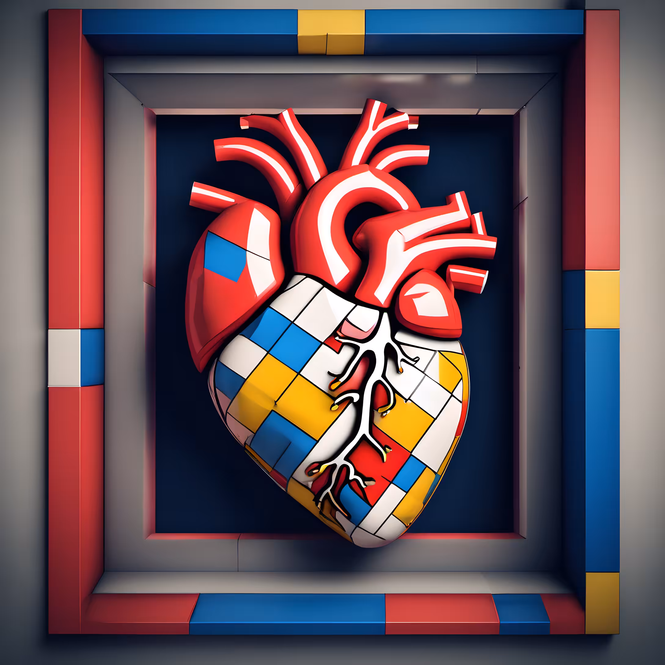 De Stijl My Beating Heart #17