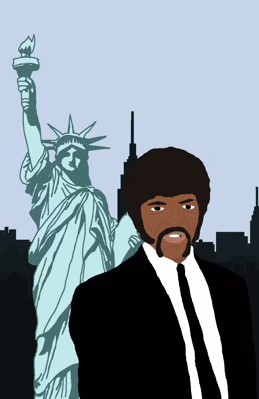 Portrait of Samuel L. Jackson at NY.