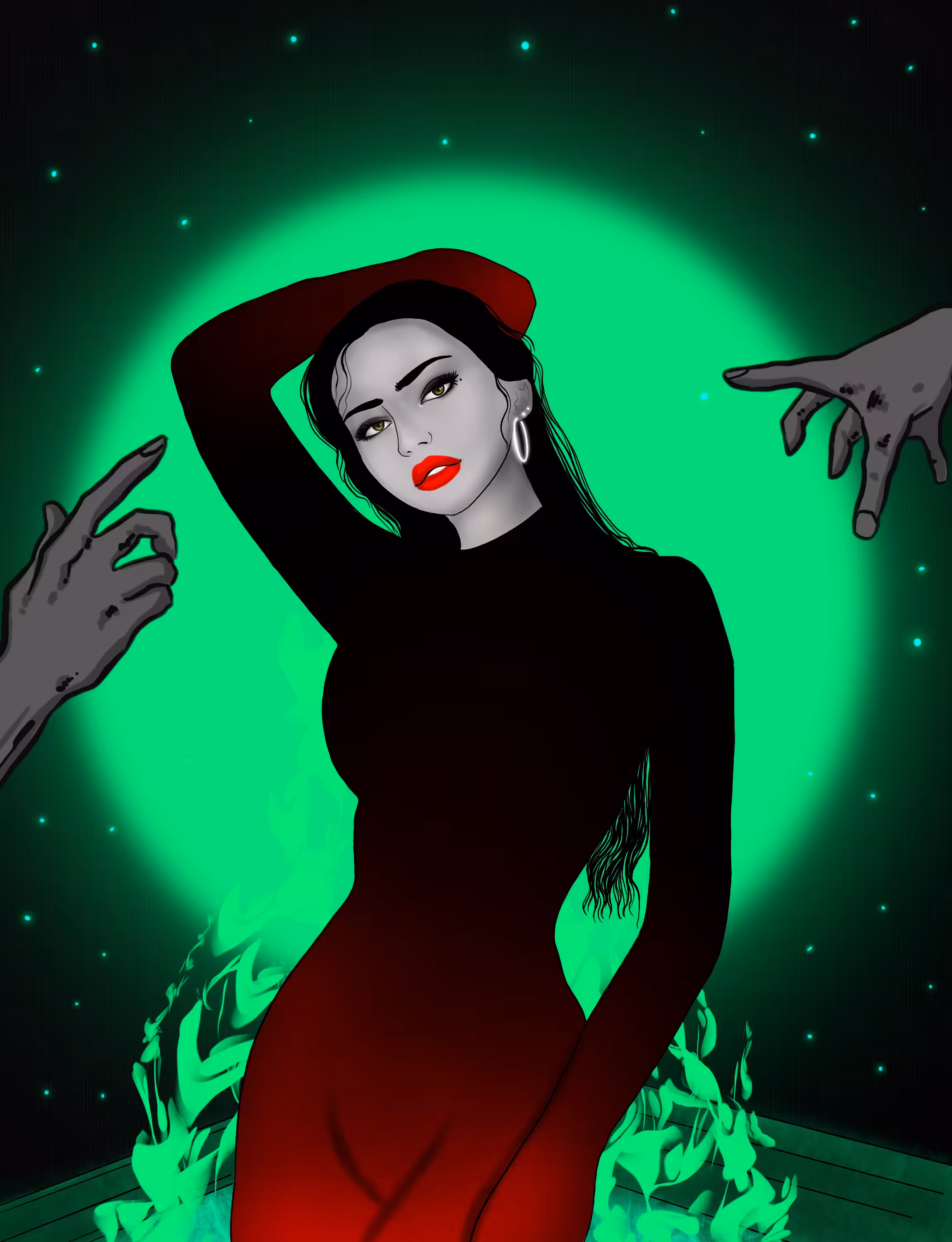 Green night