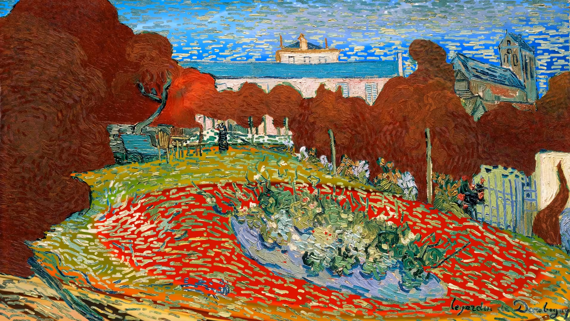 Van Gogh:Daubigny’s Garden while visiting the French landscape.