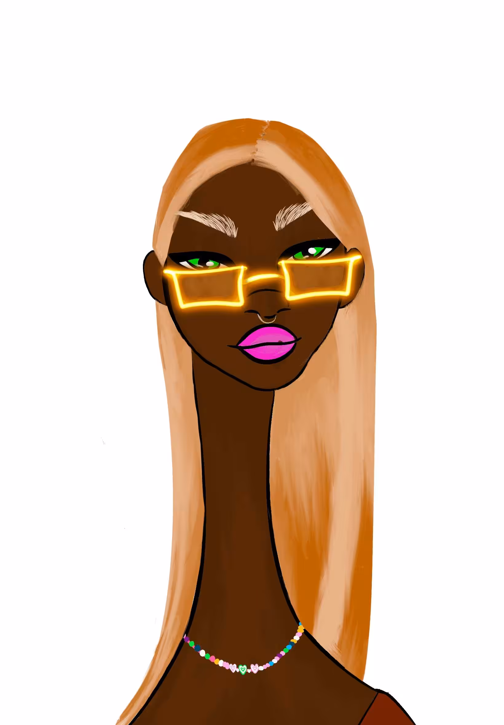 Long Neckie Lady #339