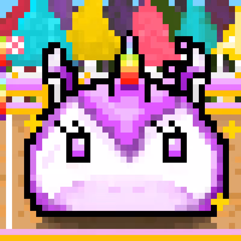 Pony Slime (rainbow horn) - Happy farm collection No.21