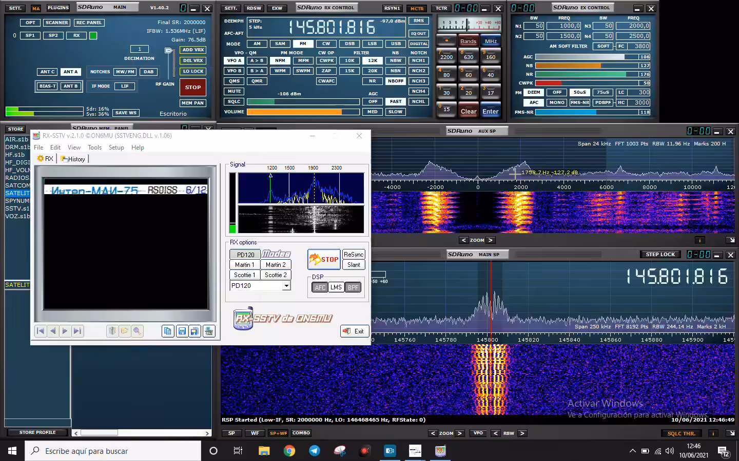 ENIGMA: MAI-75 SSTV experiment event.