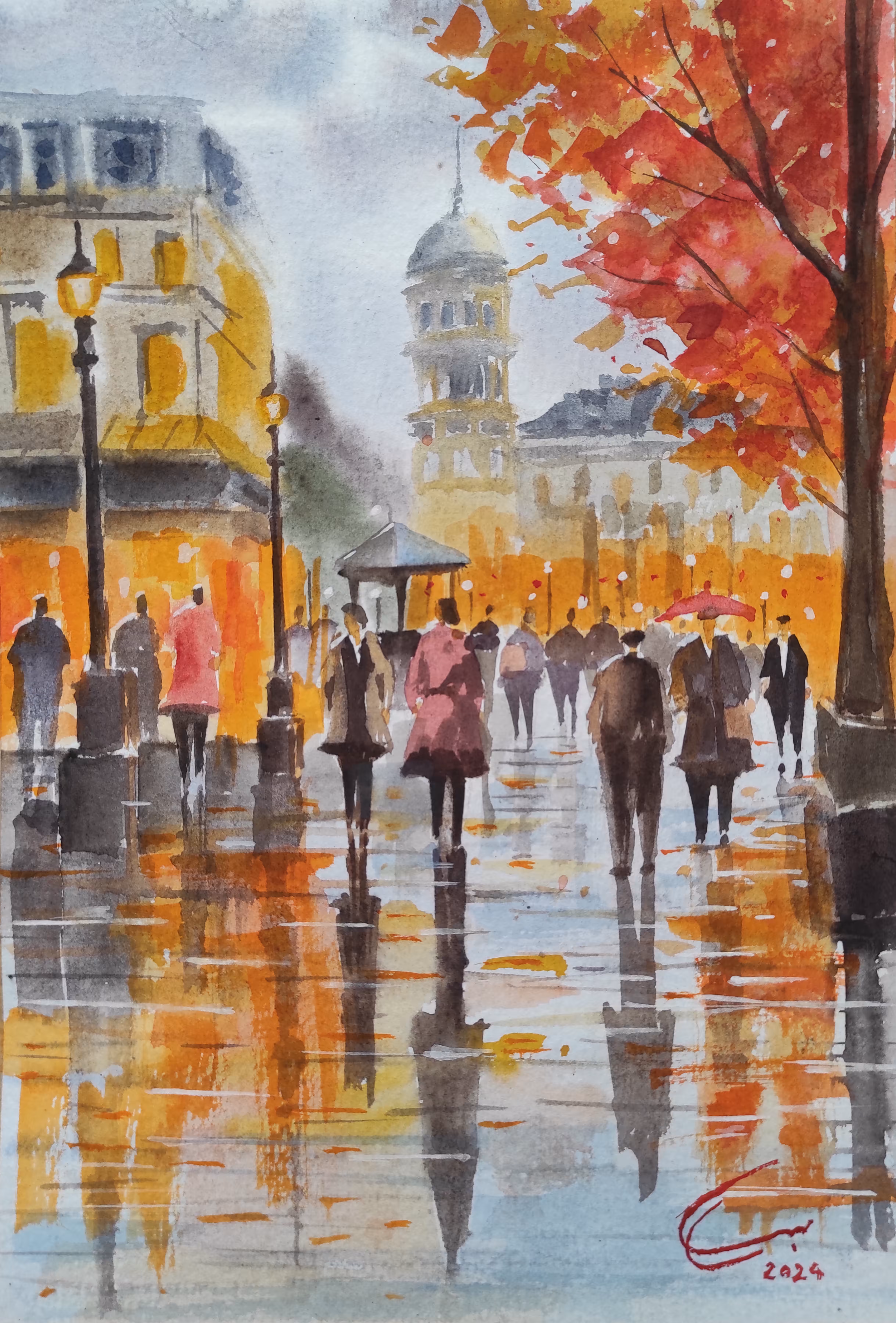 Reflection of Light and Rain