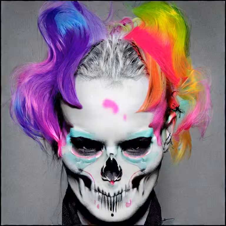 Cotton Candy Skull #65