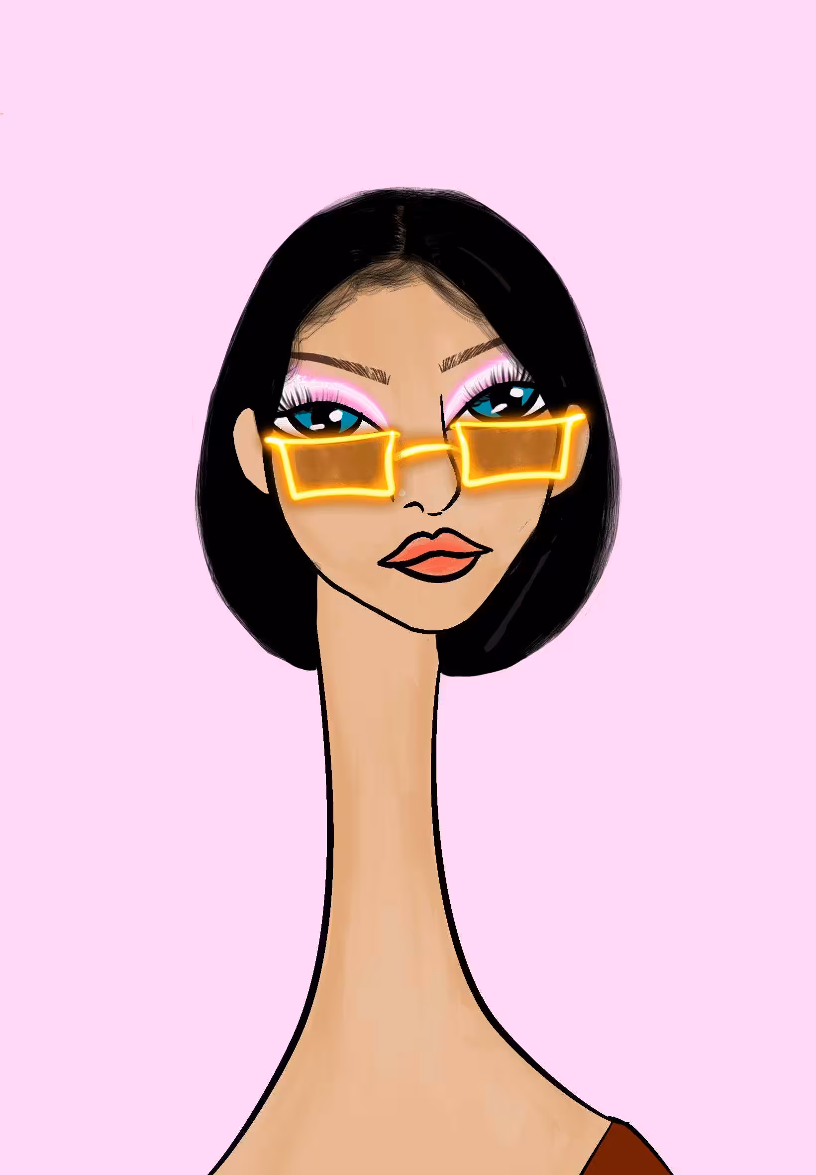 Long Neckie Ladies: Long Neckie Lady #2763