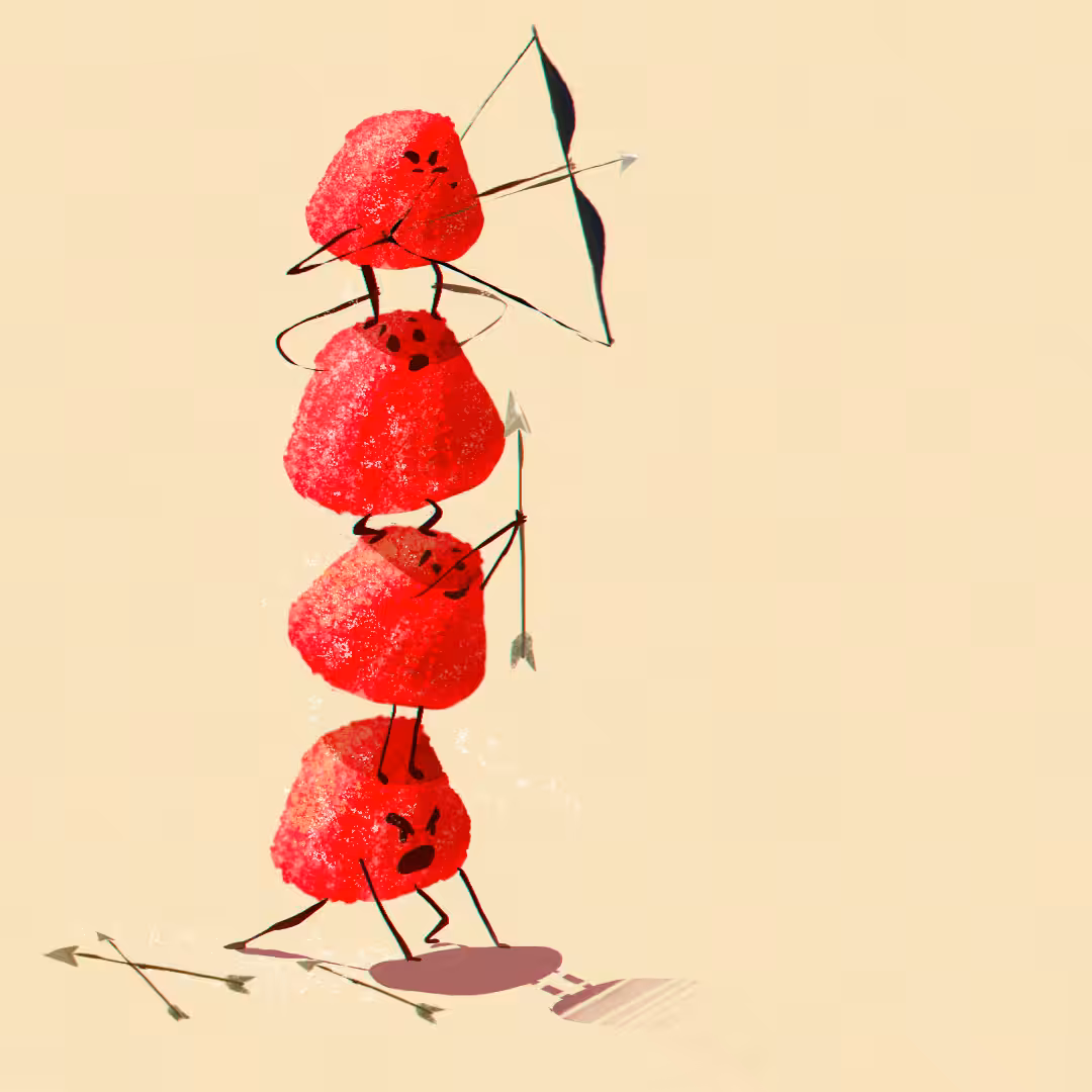 Les bonbons fraise