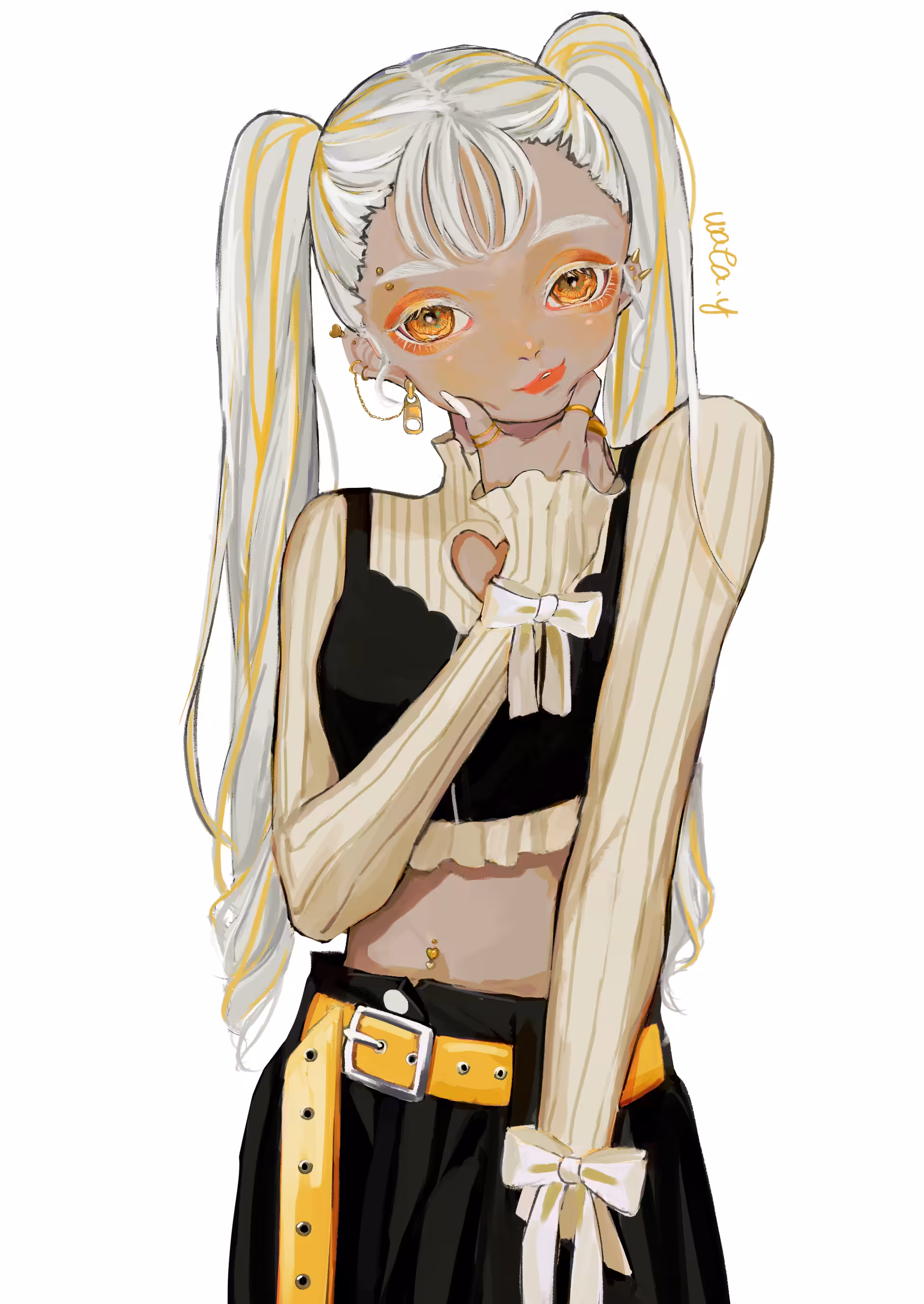 Pigtails hair girl # 2