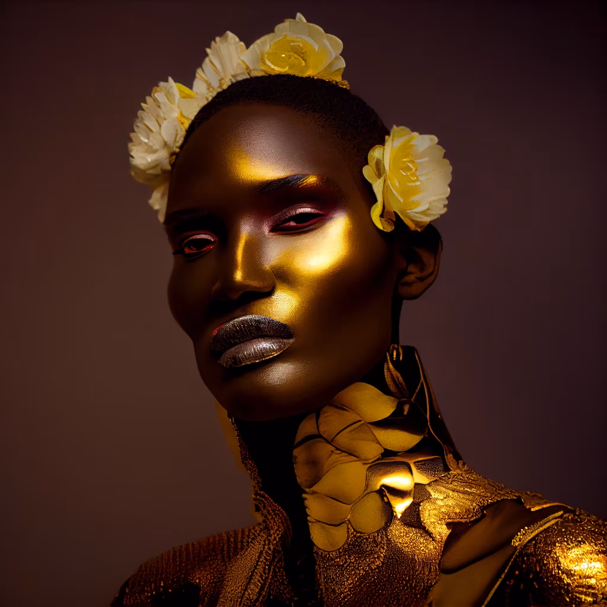 FLOWERS AND GOLD
