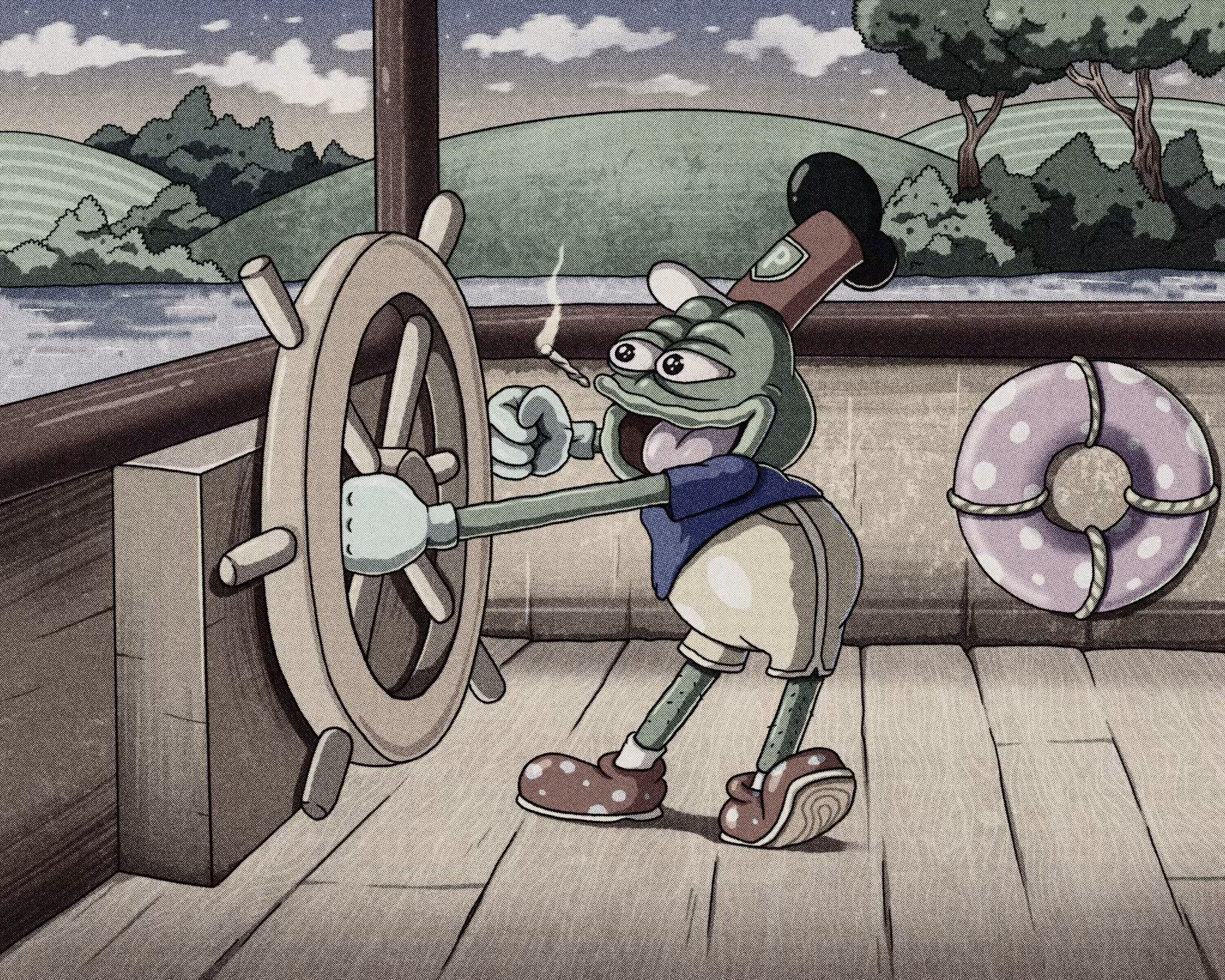 Pepe in Steamboat Willie 🐸