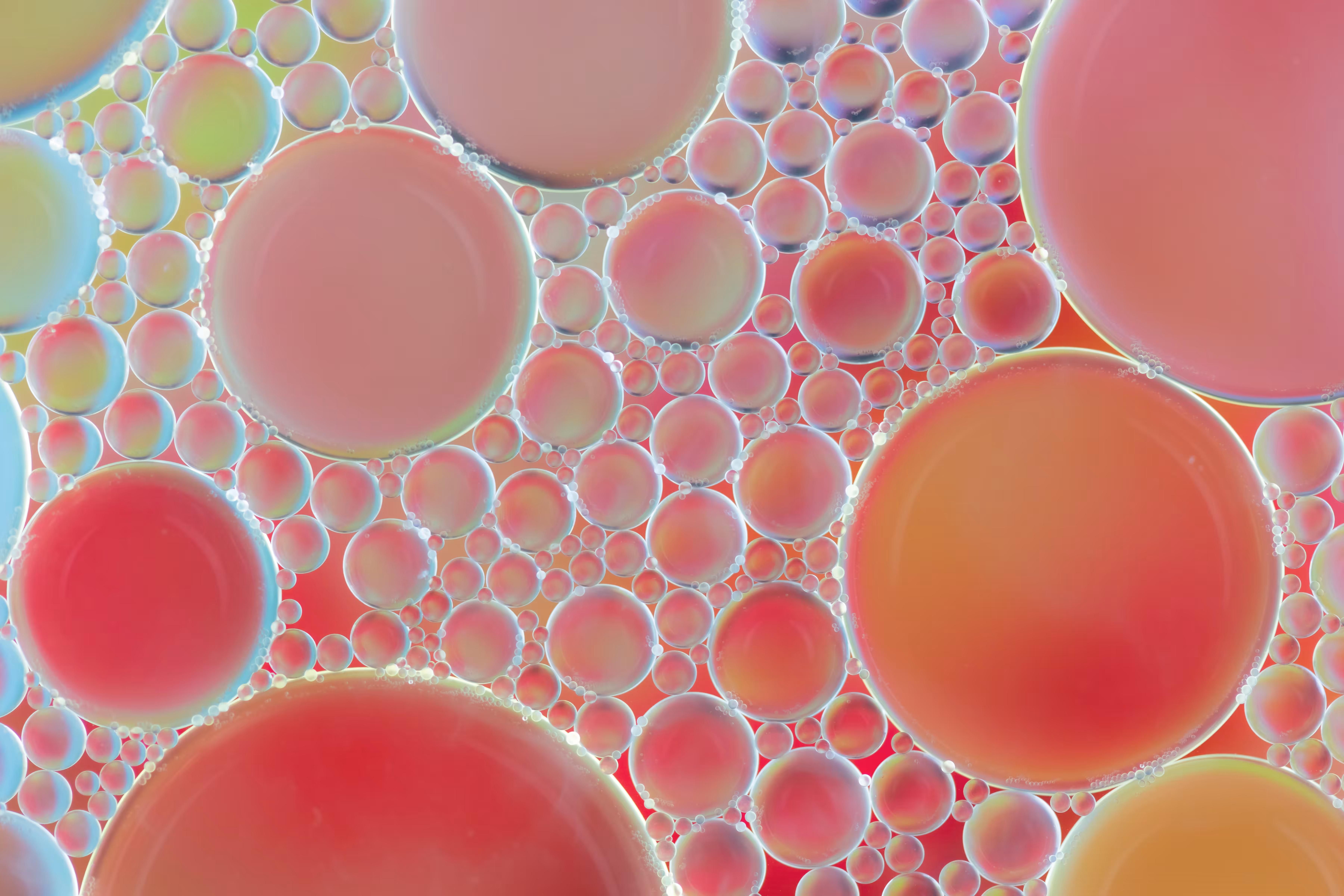 Red and Yellow Bubbles Universe