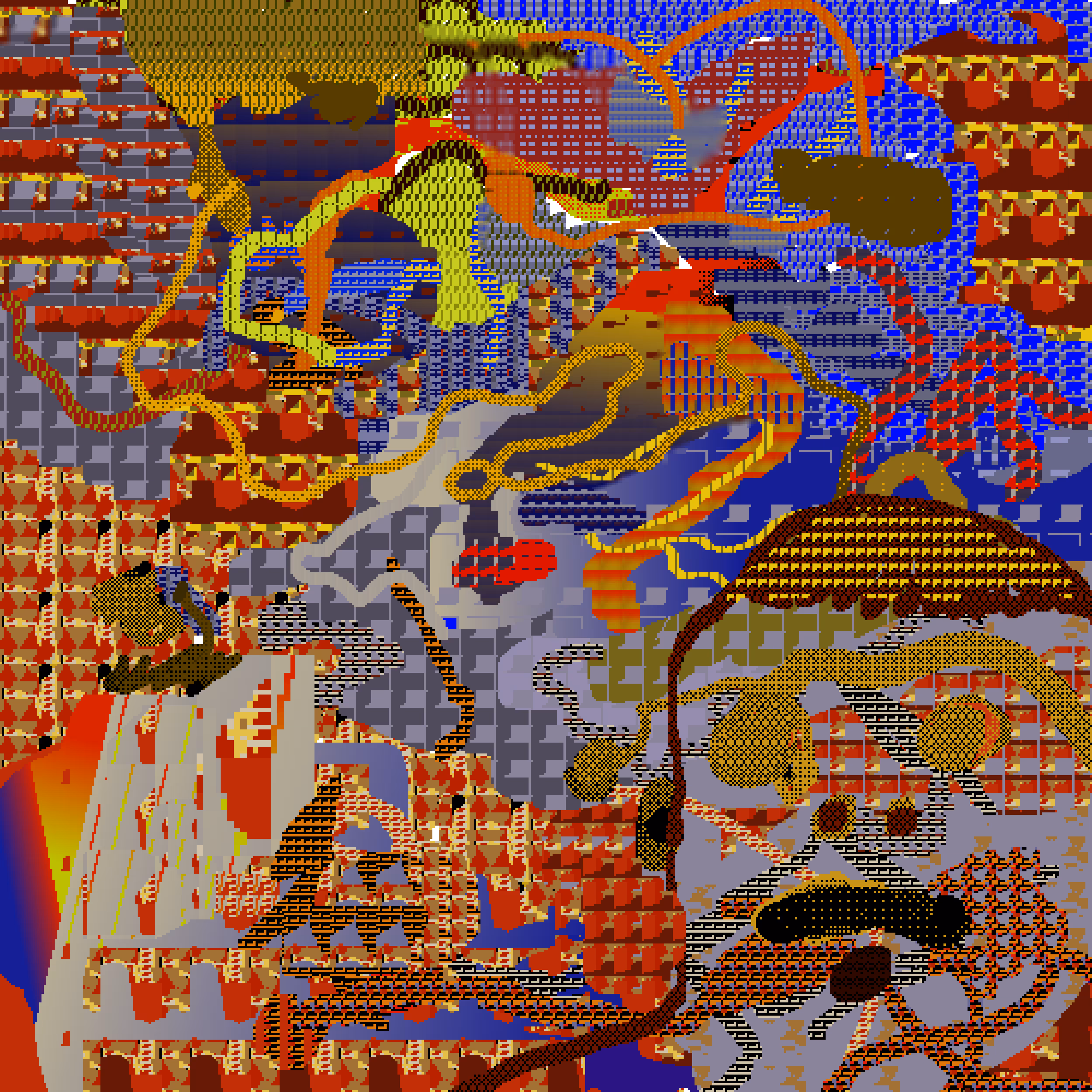 LANDSCAPE ART / MUSTACHE ART