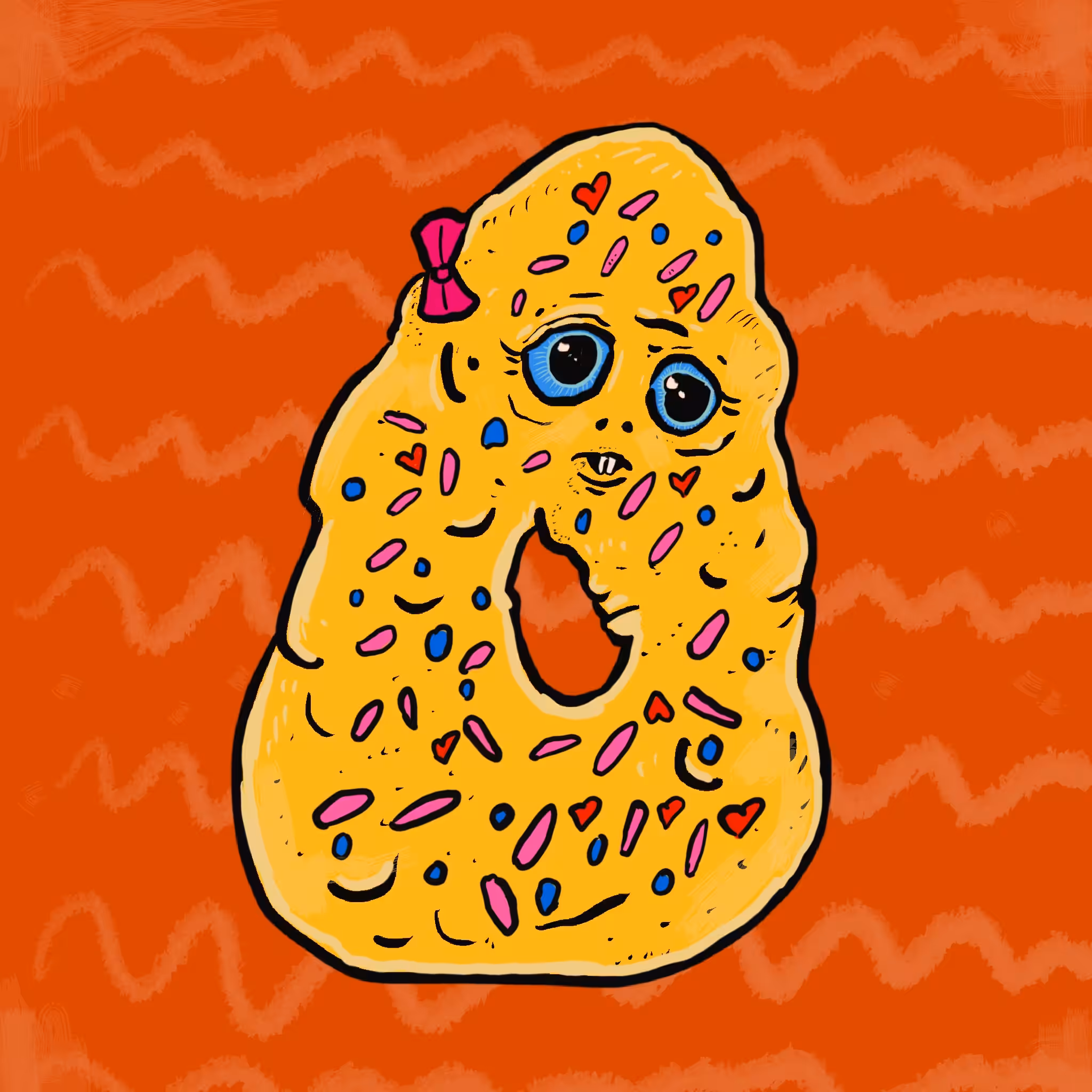 Donna the Down and Out Mini Donut