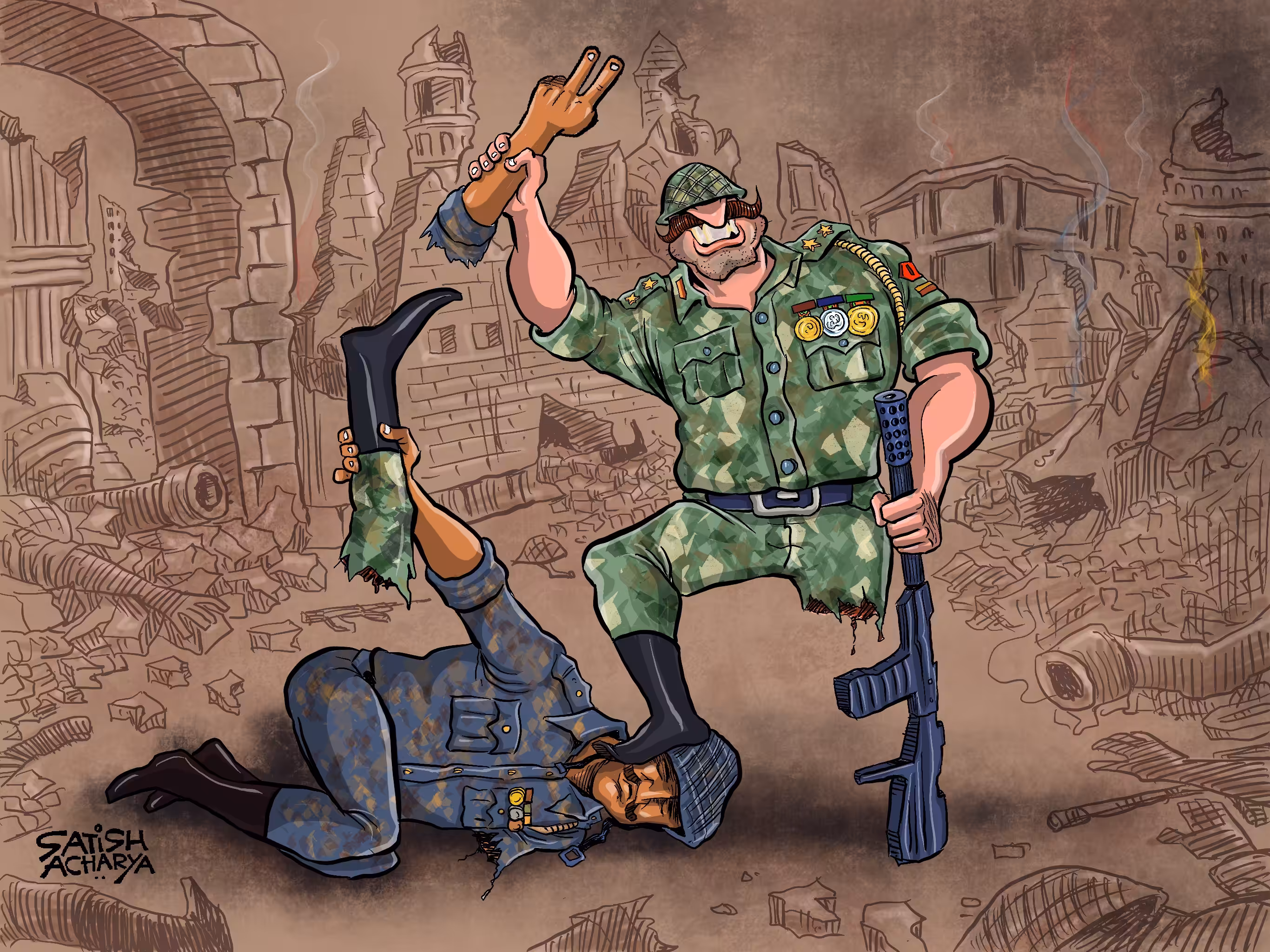 STOP WAR- the winner always loses.