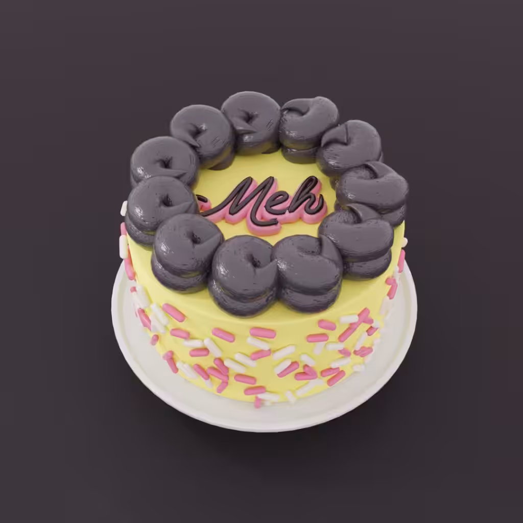“Meh” Cake - Lemon & Licorice