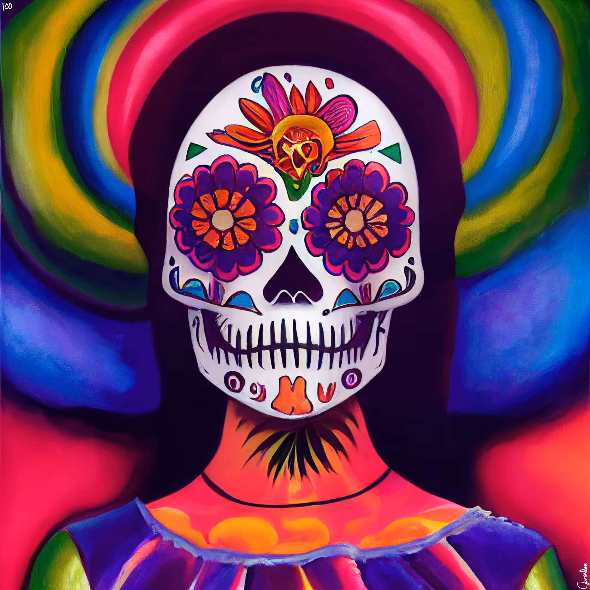 sugar skull #100