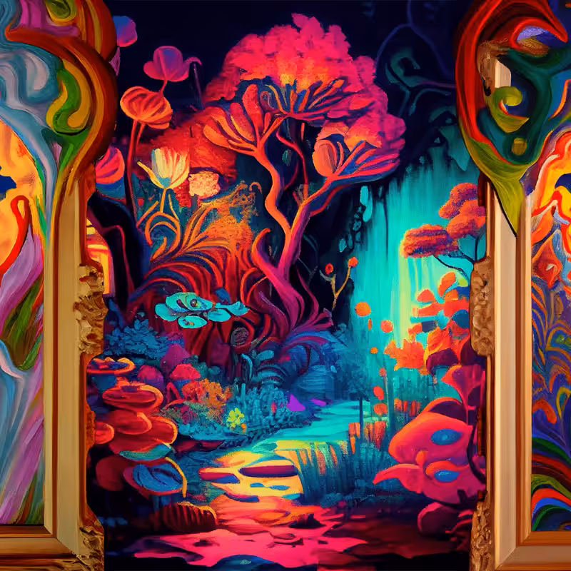 AI Psychedelic Garden #9