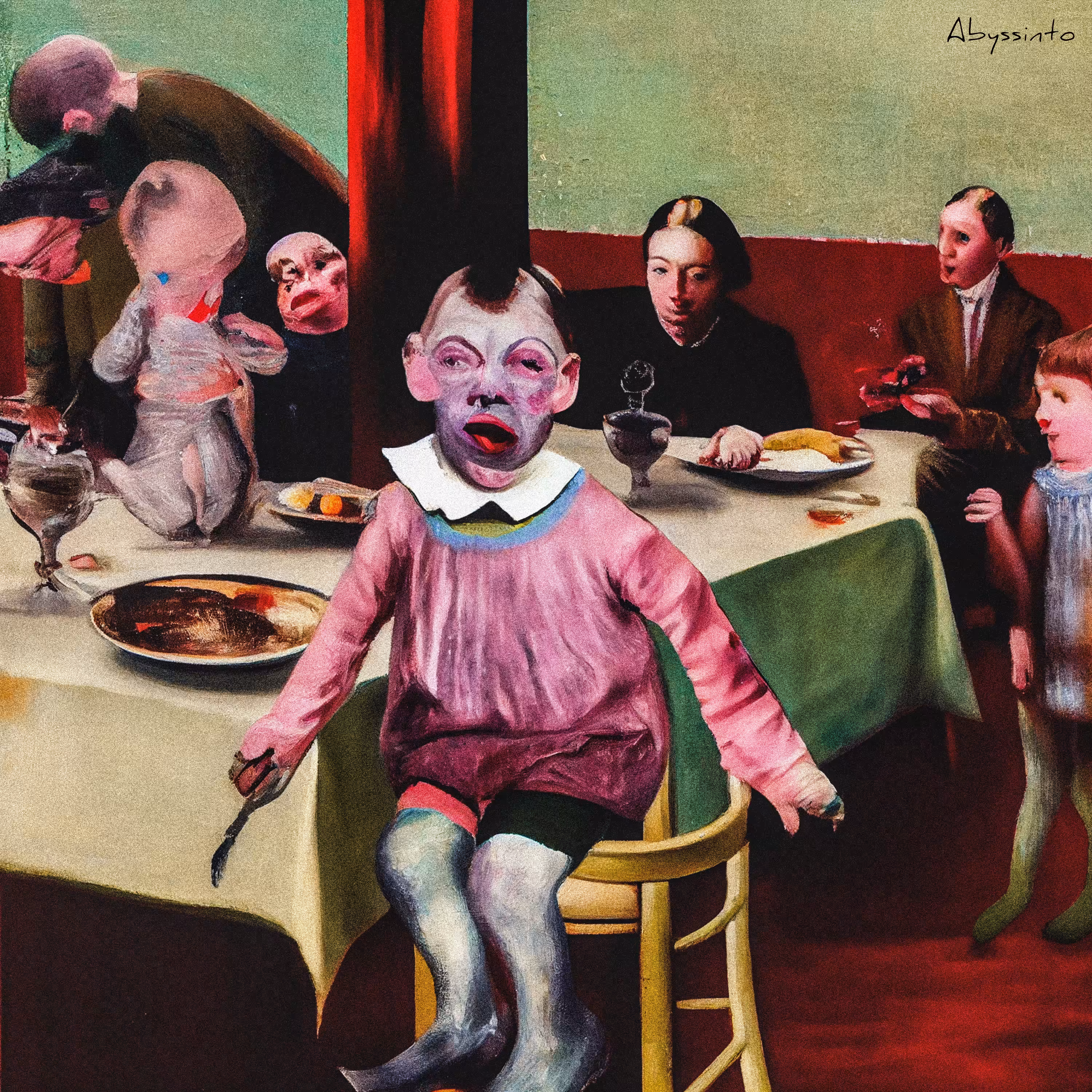 weird party, with weird people