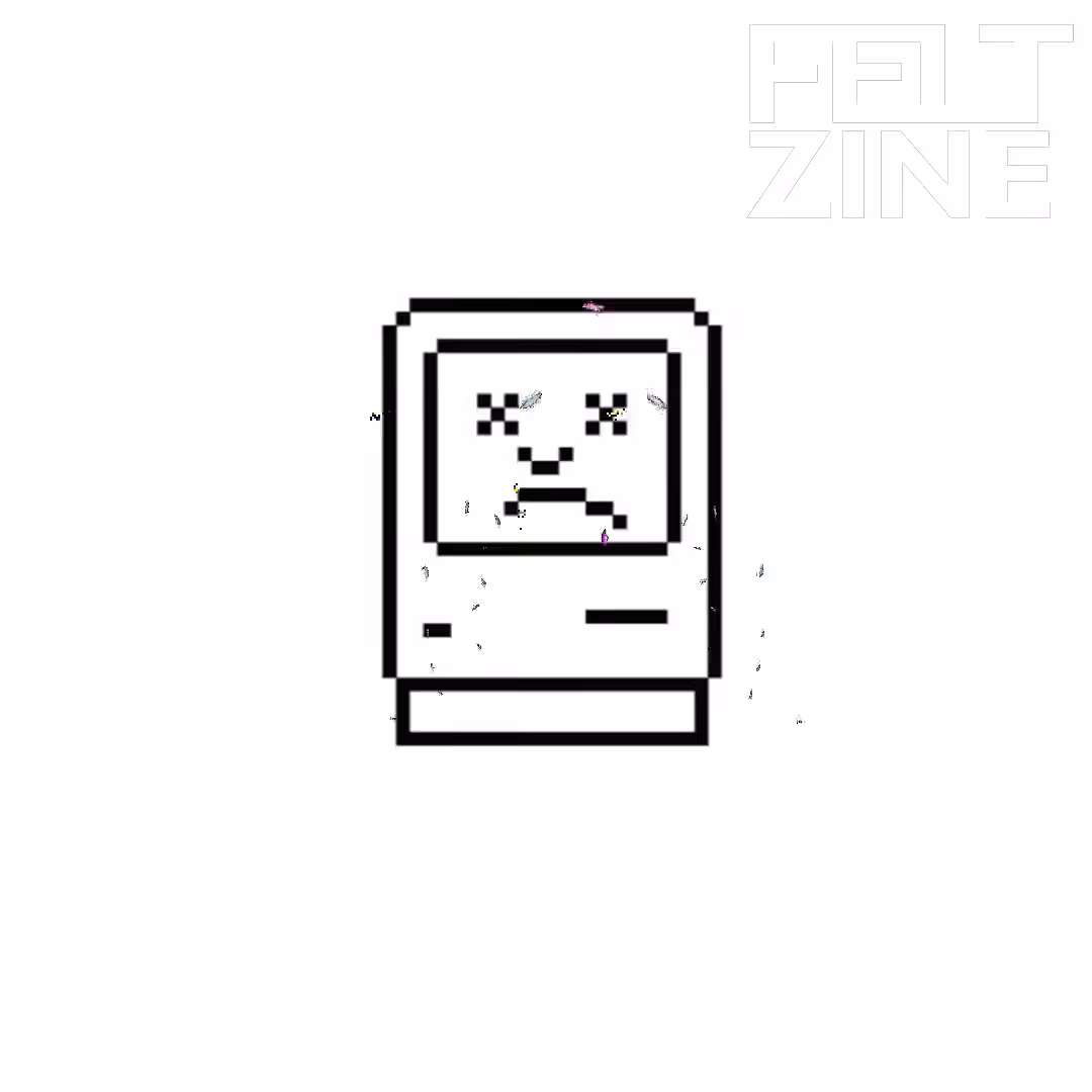 Canvas by Felt Zine: Canvas #435: mac screen. — error. — lungs. — white box logo. — power on