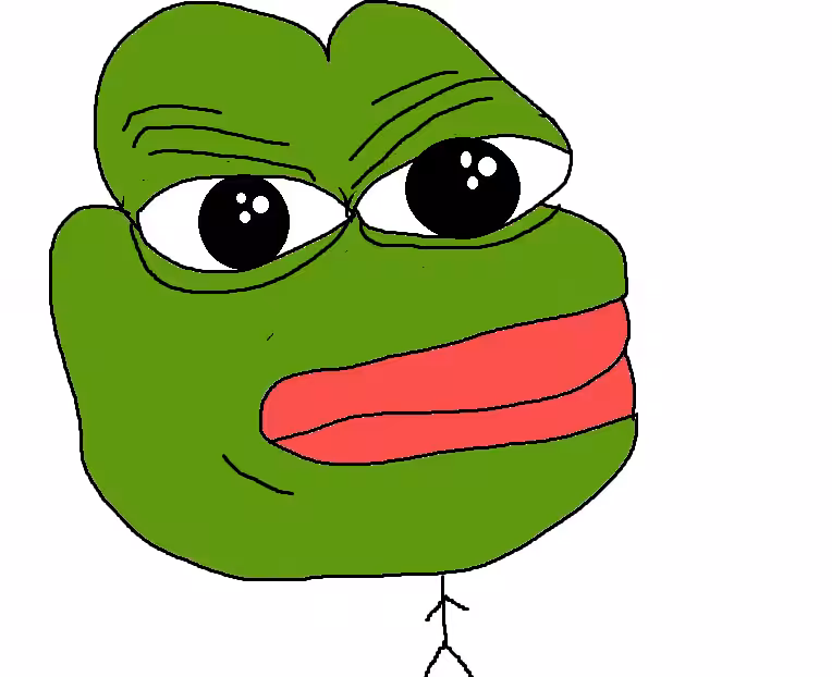 epic extra big head pepe