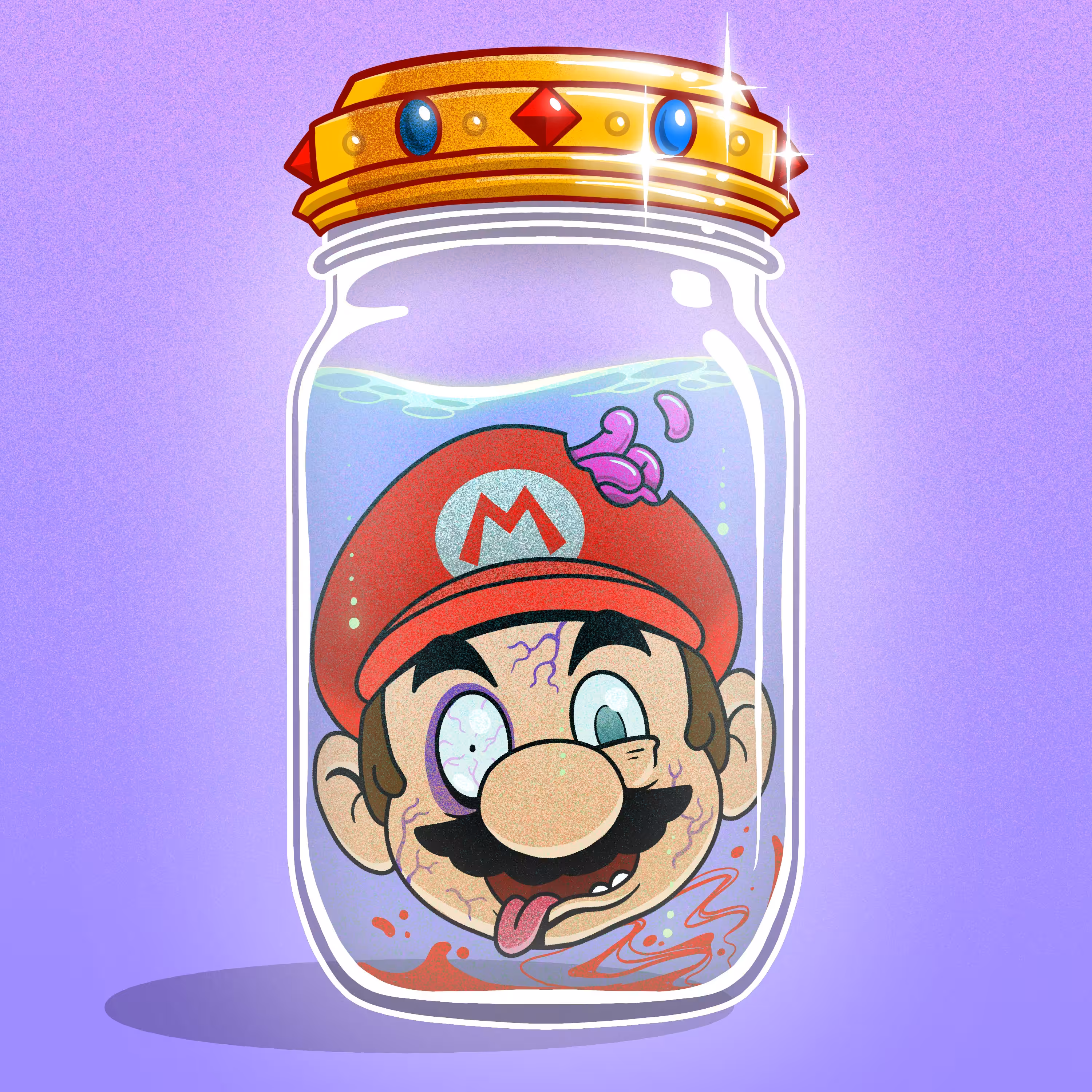 Dead Mario (golden lid)