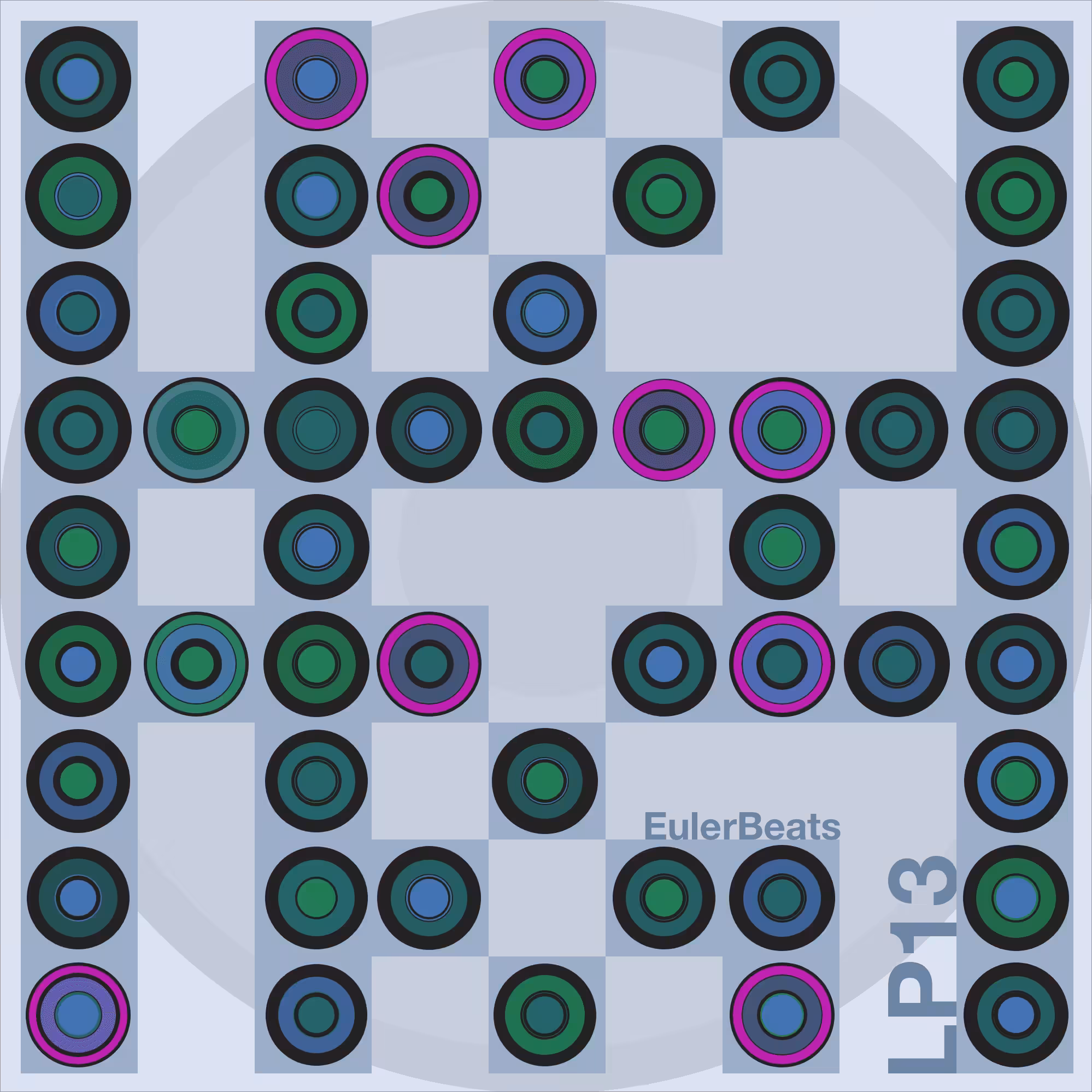 Eulerbeats LP13 Generative Cover Art: #8