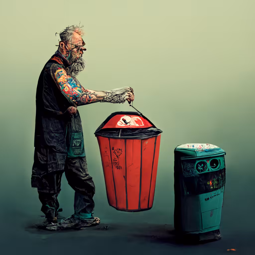 Tattooed Trashcan  #TezTats x #TezTrash