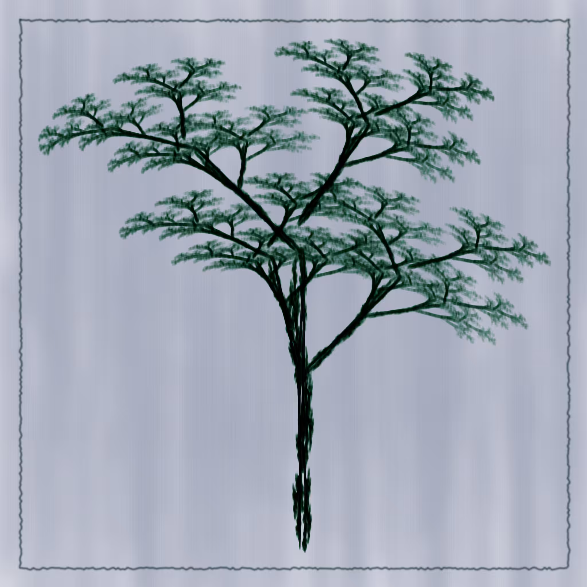 Tree on Silk #2