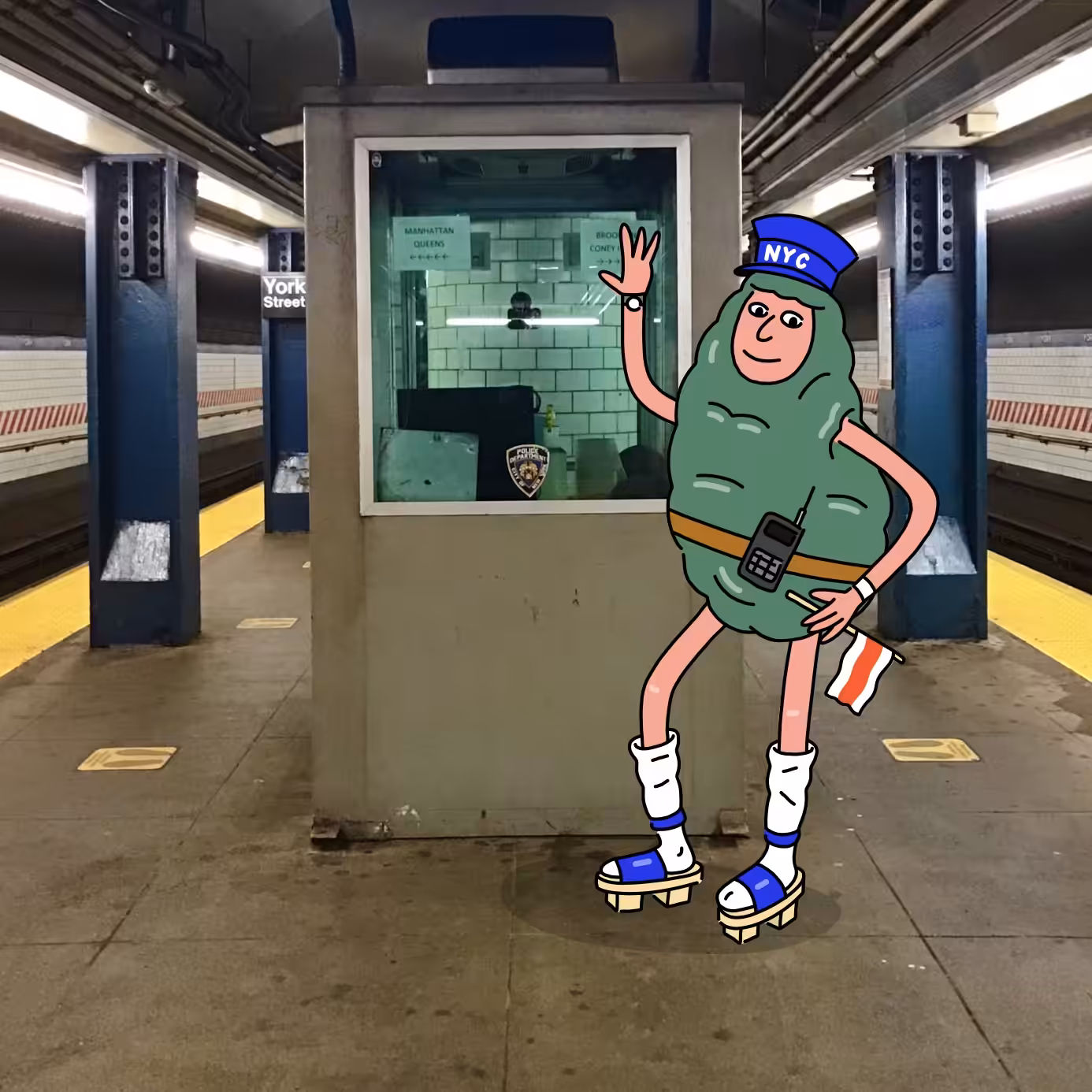 "Subway worker"