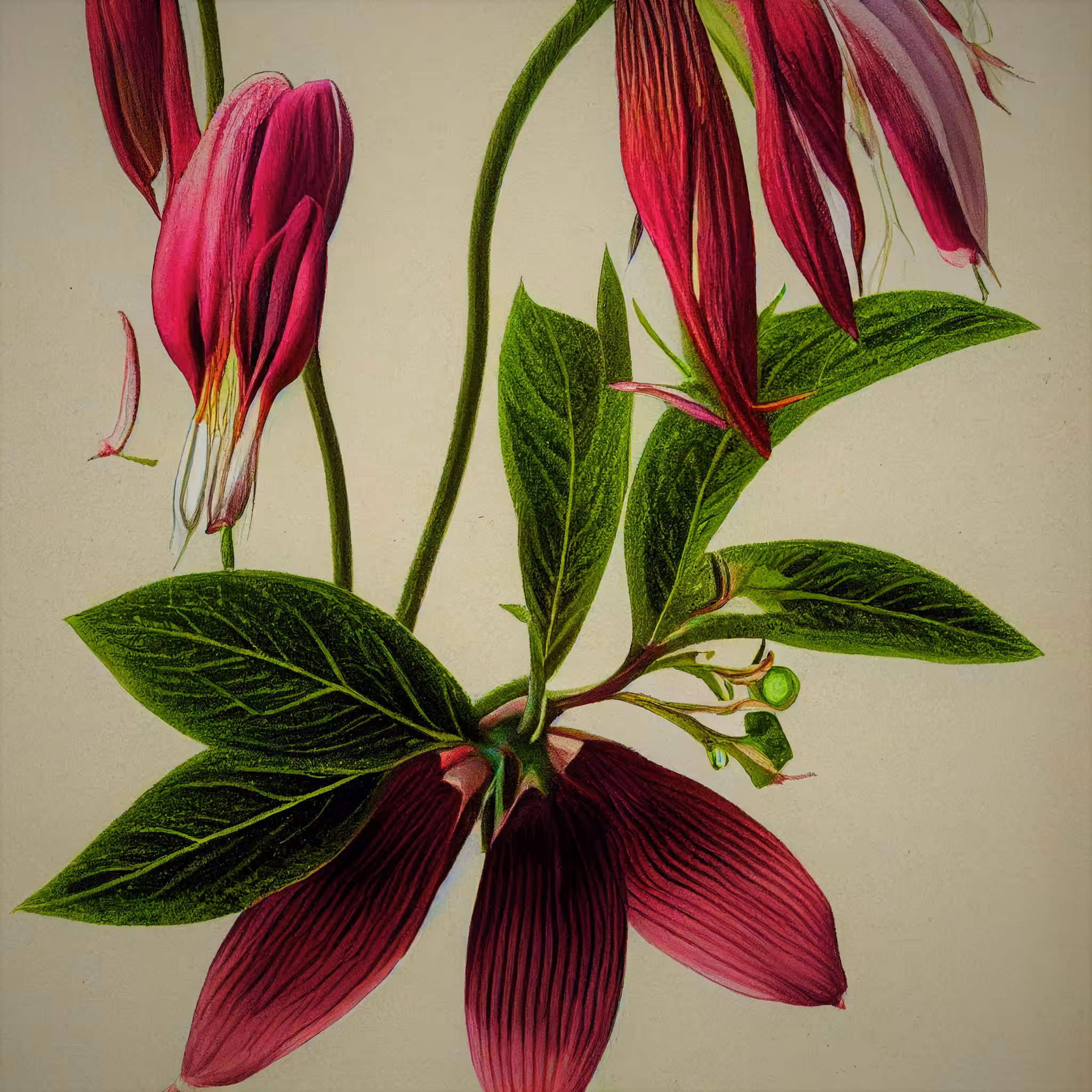 BOTANICAL ART: Asian bleeding-heart