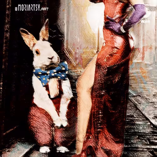 MORIARTSY's EVERYDAZE COLLECTION: Framed Rabbit - DAZE #29