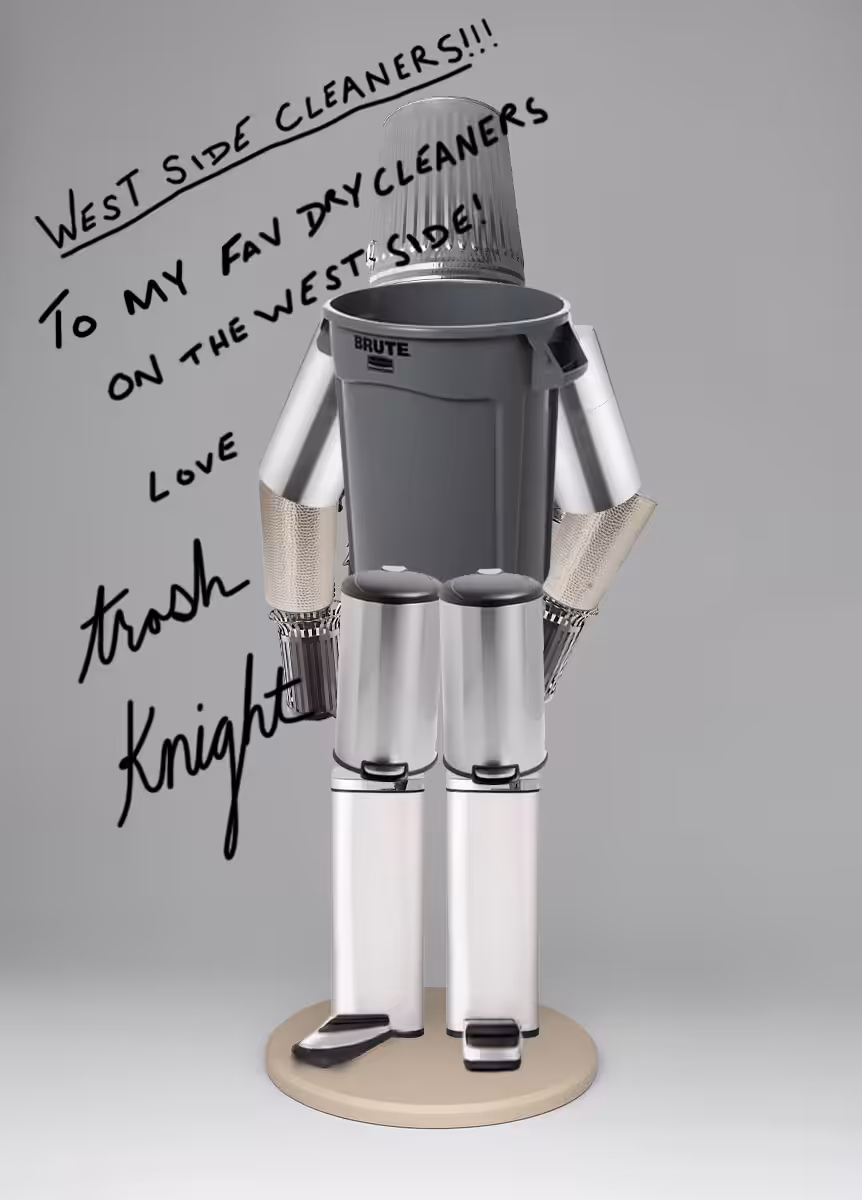 Trash Knight's Headshot for his local Dry Cleaner