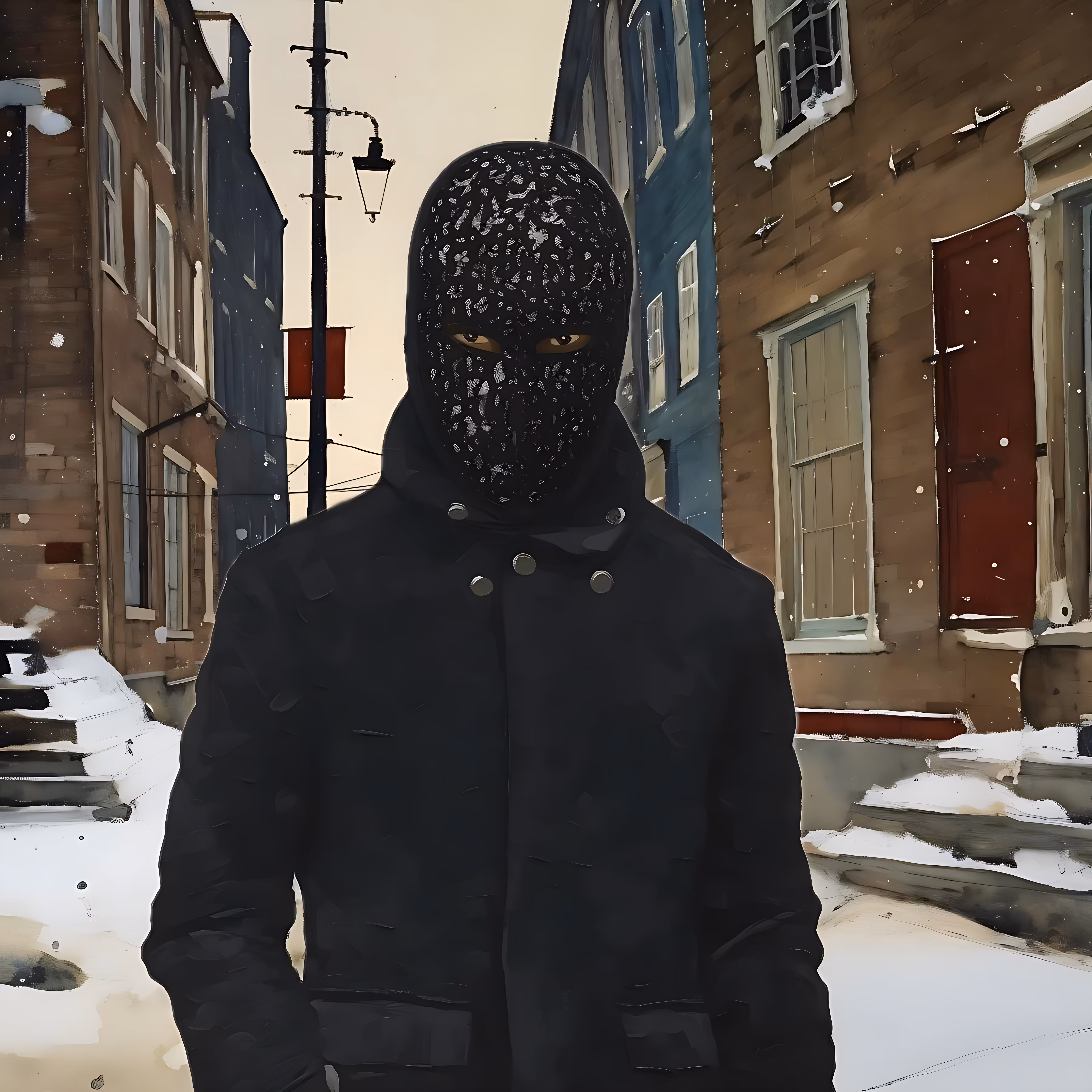 Man in Balaclava Near Kensington and Allegheny
