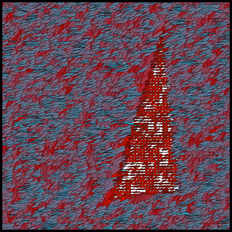 Flow Field Circles Triangle #26