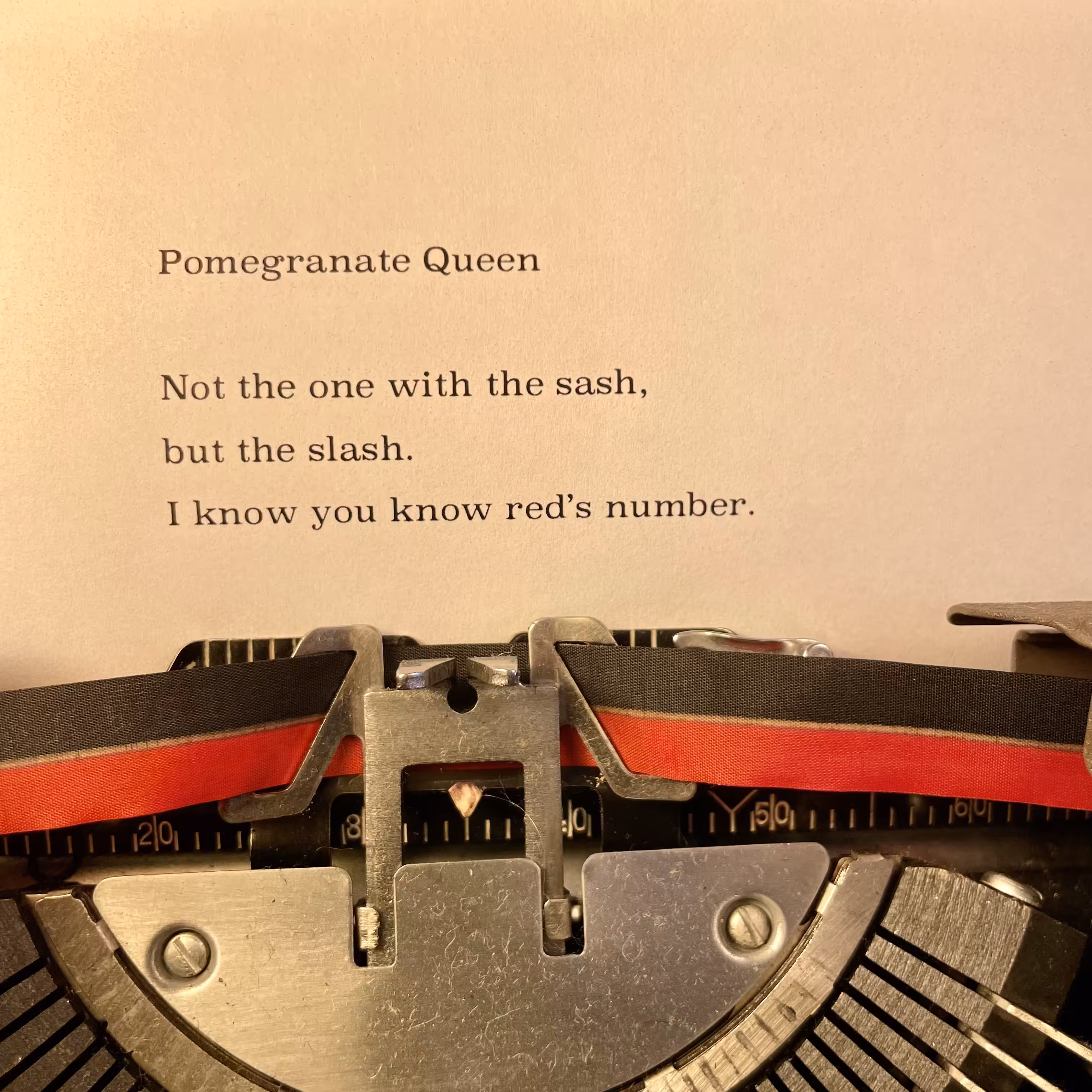 Love Poem Tercets: Pomegranate Queen