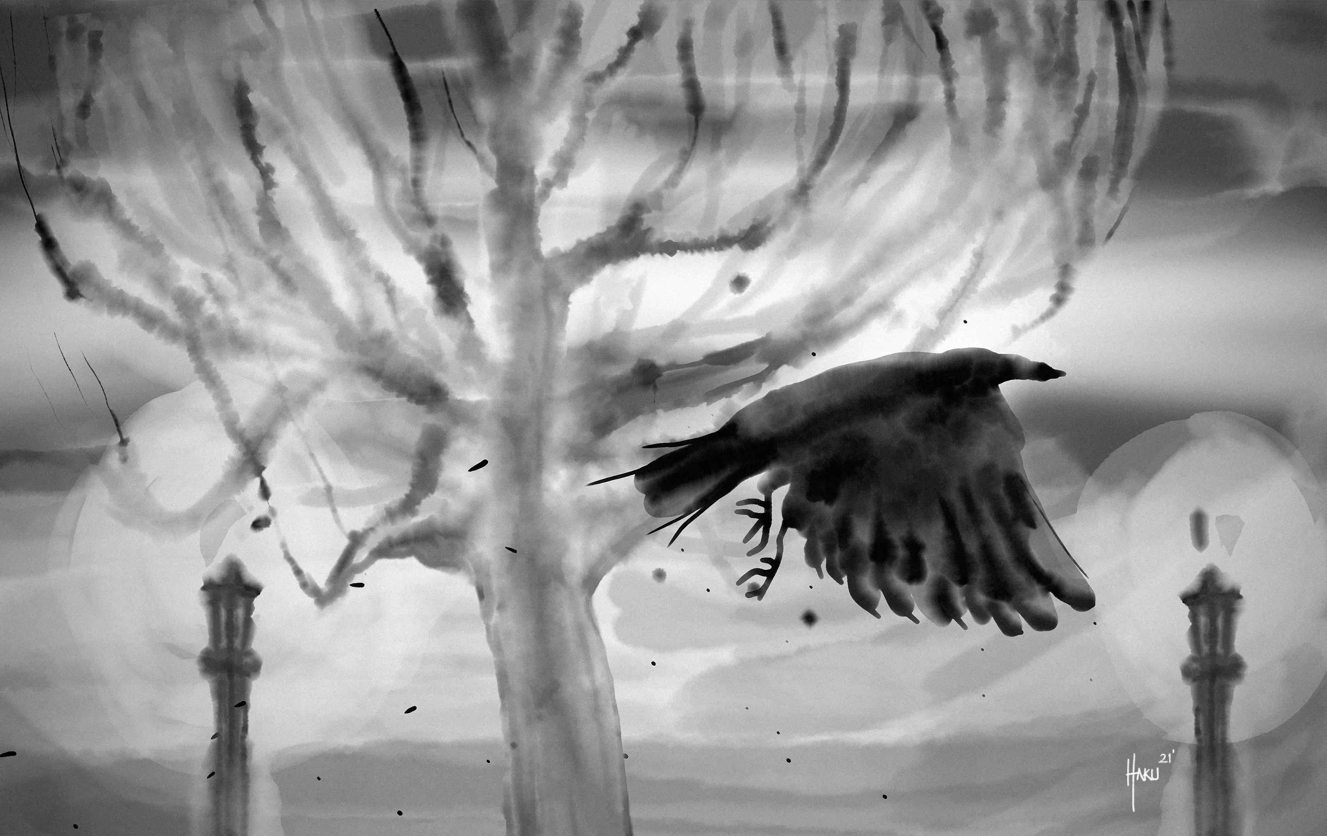 the crowd / lavi - ink art diary series  #1
