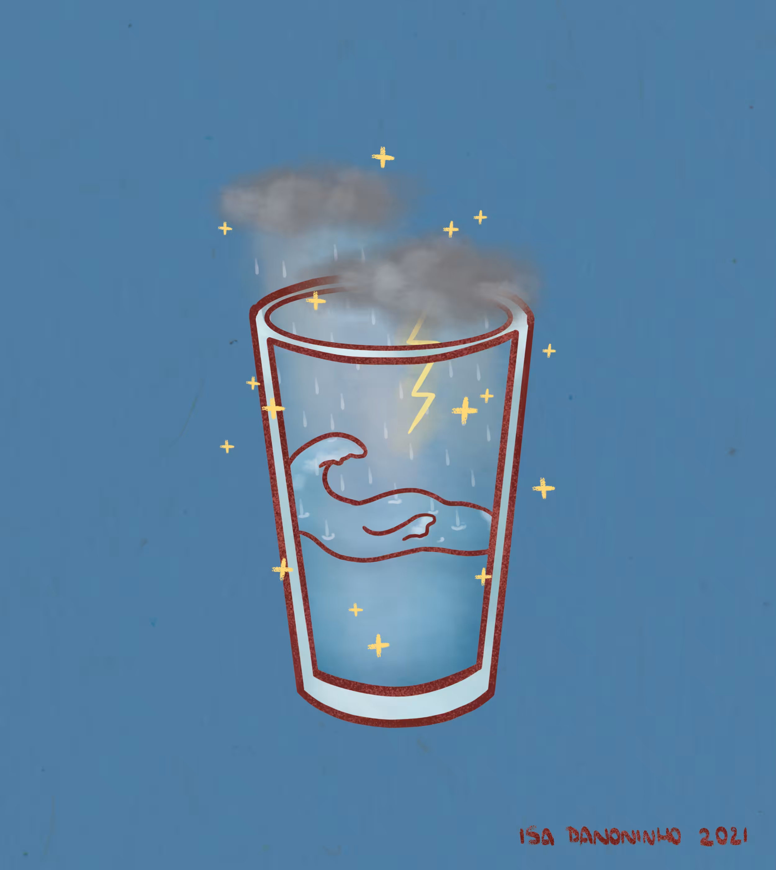 MYSTIC WOMAN COLLECTION: STORM IN WATER GLASS 14