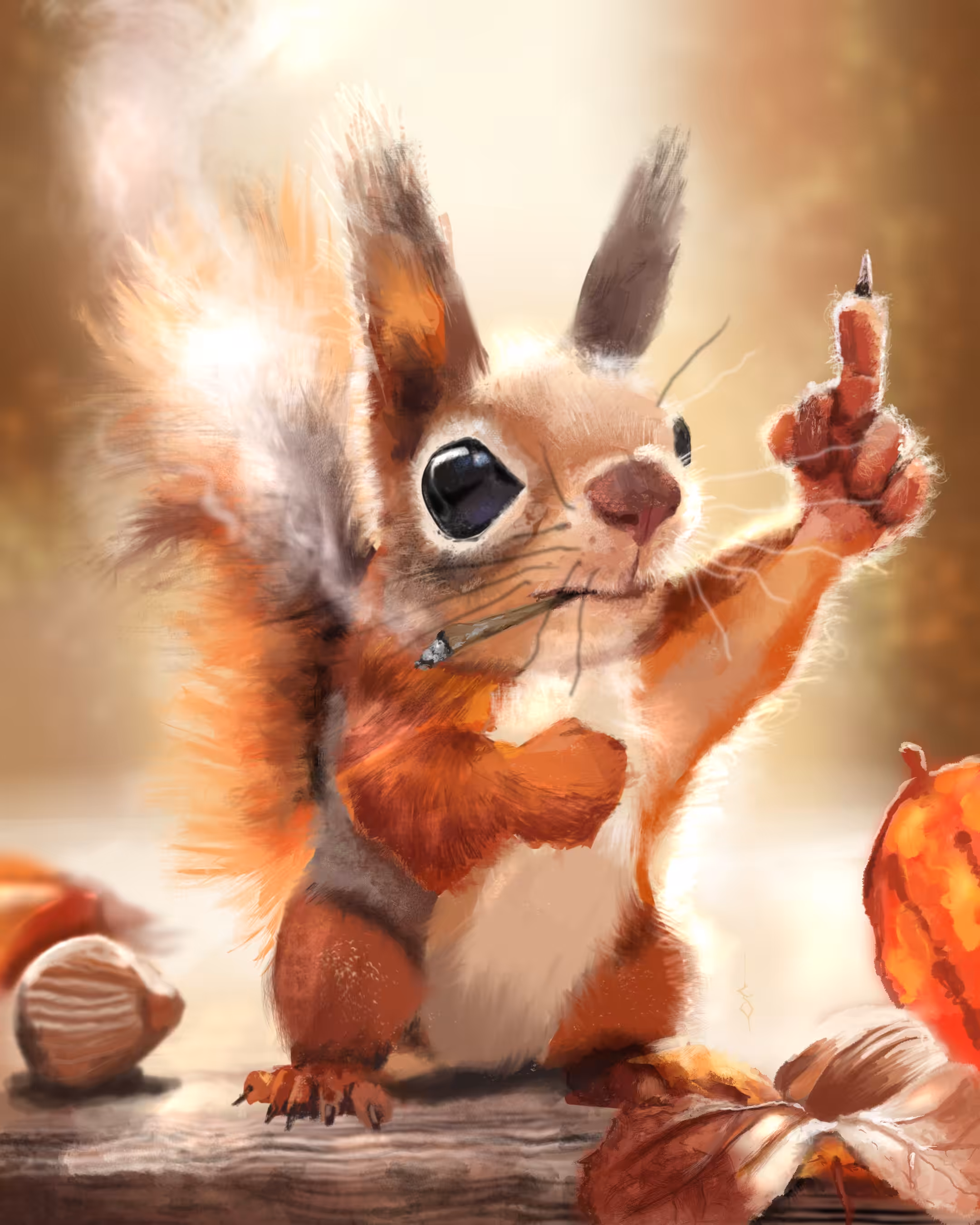 If Squirrels Had Five Fingers
