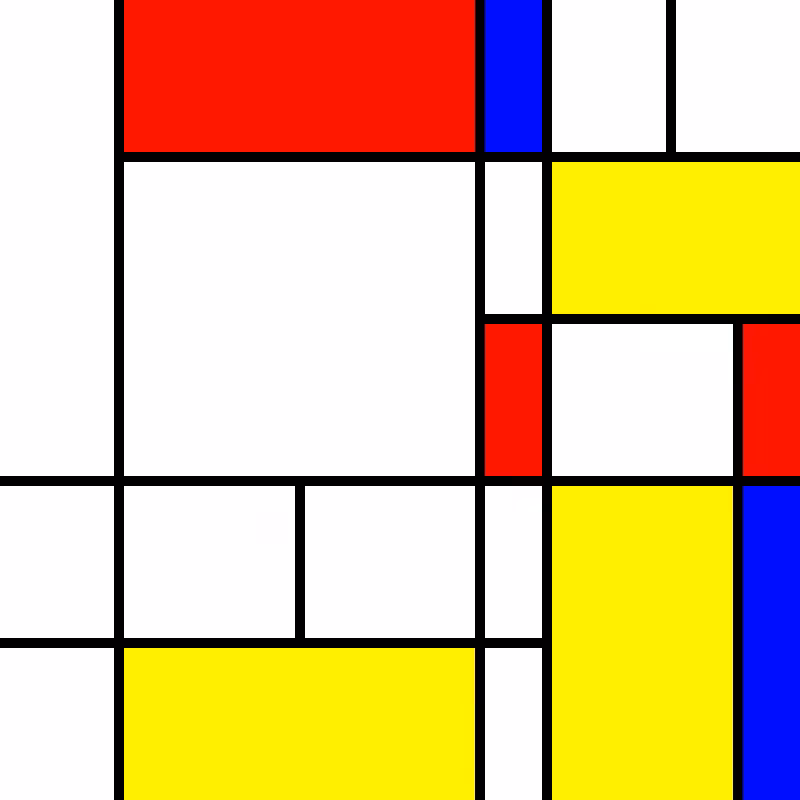 compositioninredblueandyellow.art, (NFT) #111